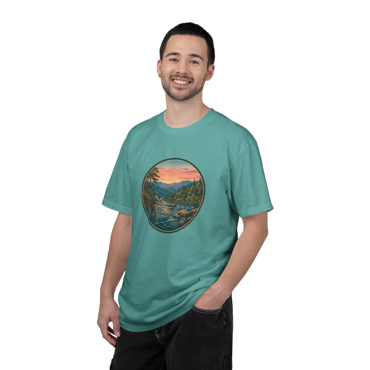 Sunset River Fly Fishing T-Shirt