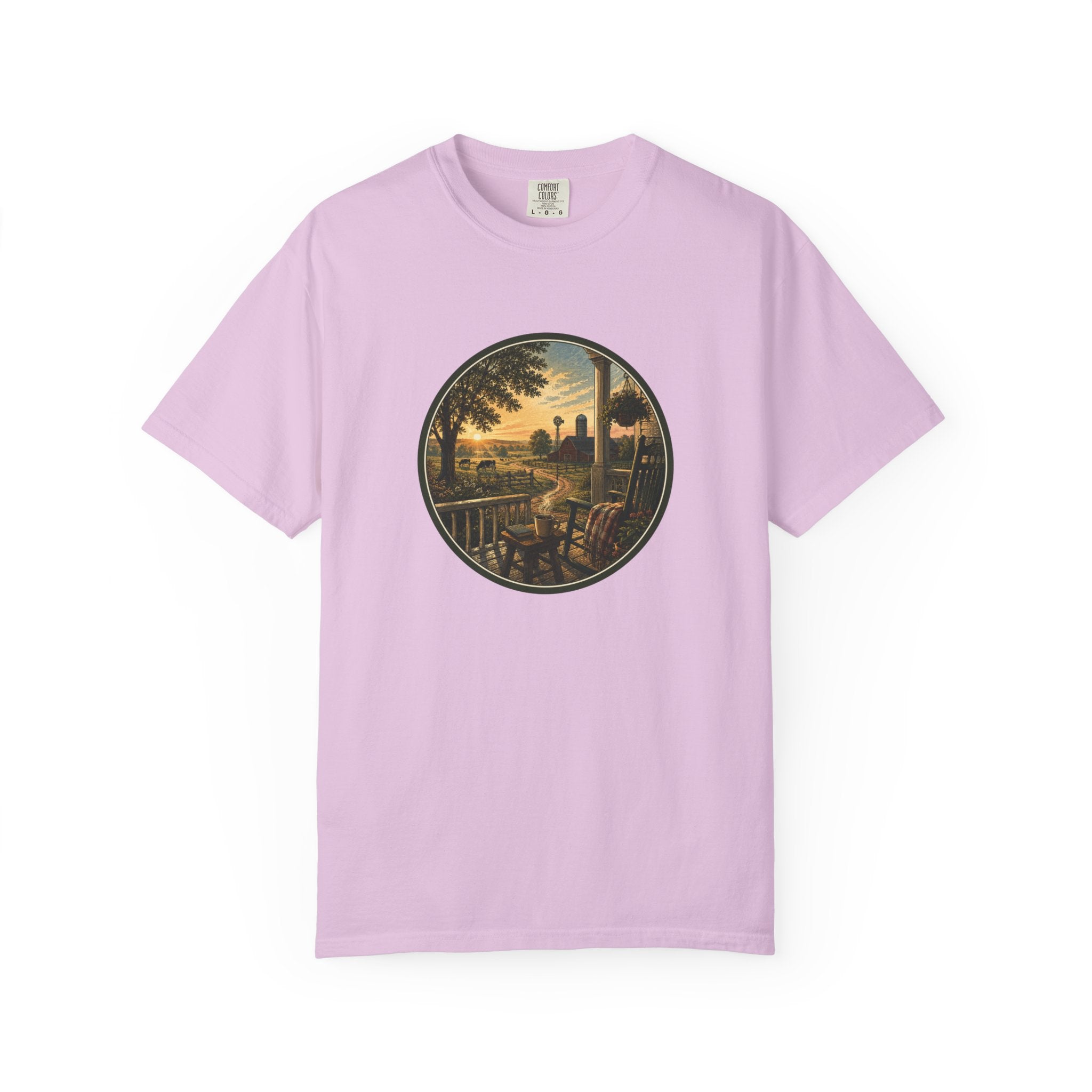 Front Porch Farmland Sunset T-Shirt