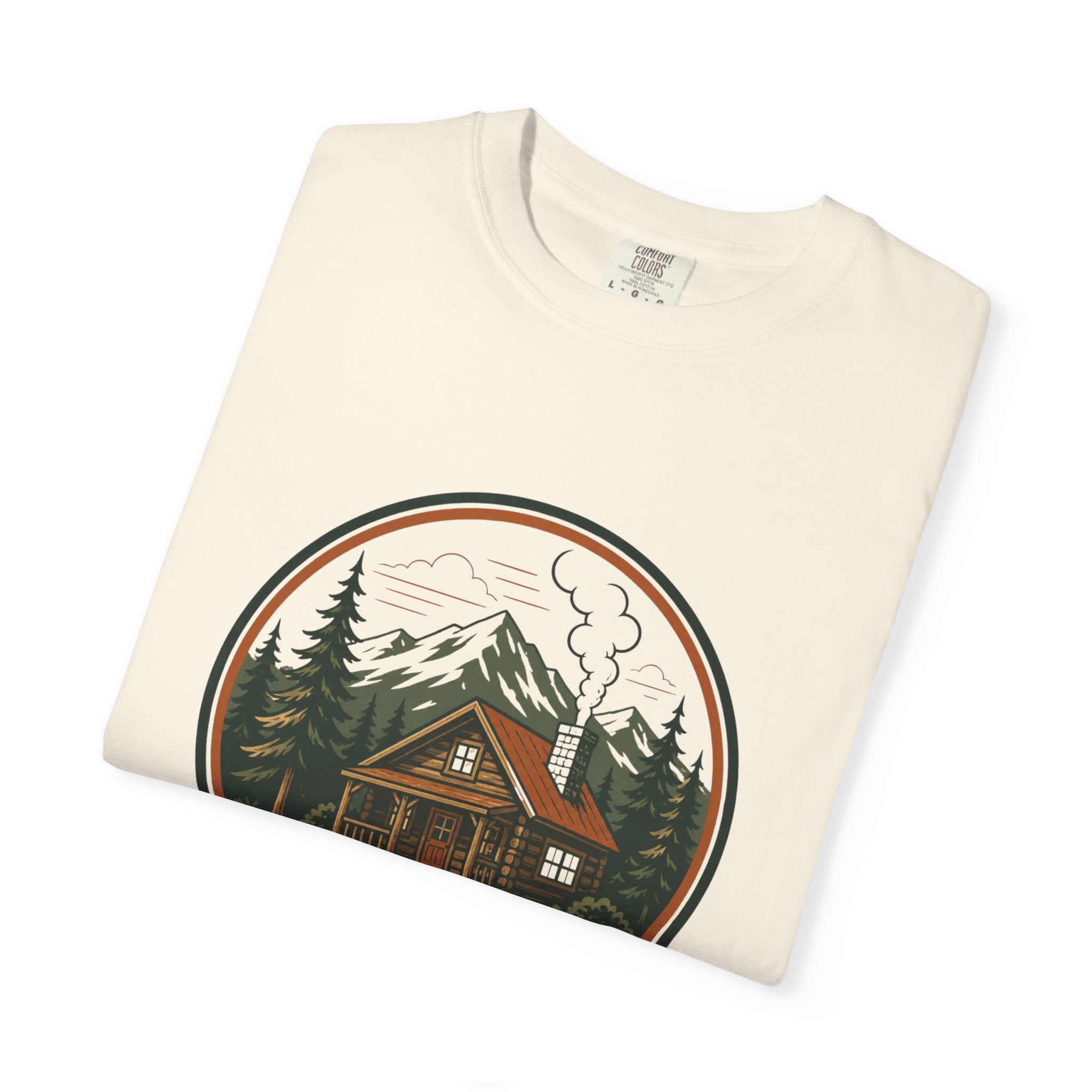 Cabin In The Woods T-Shirt — Rustic Mountain Cabin Graphic Tee