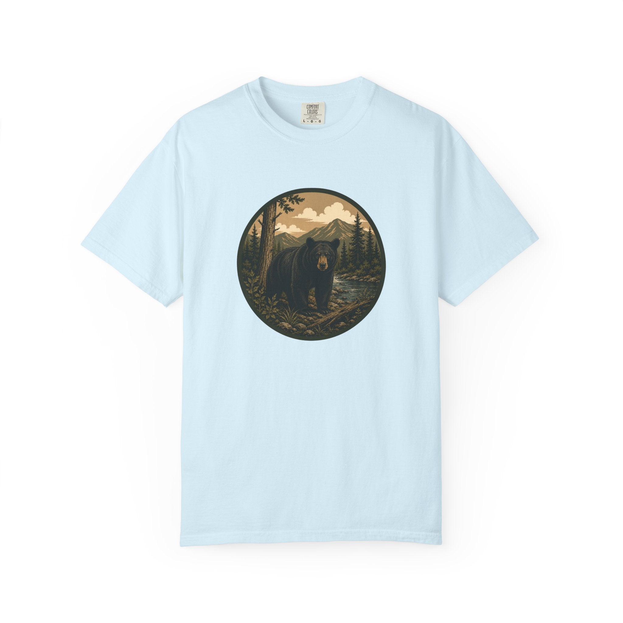Bear Forest Graphic T-Shirt — Vintage Mountain Wilderness Tee