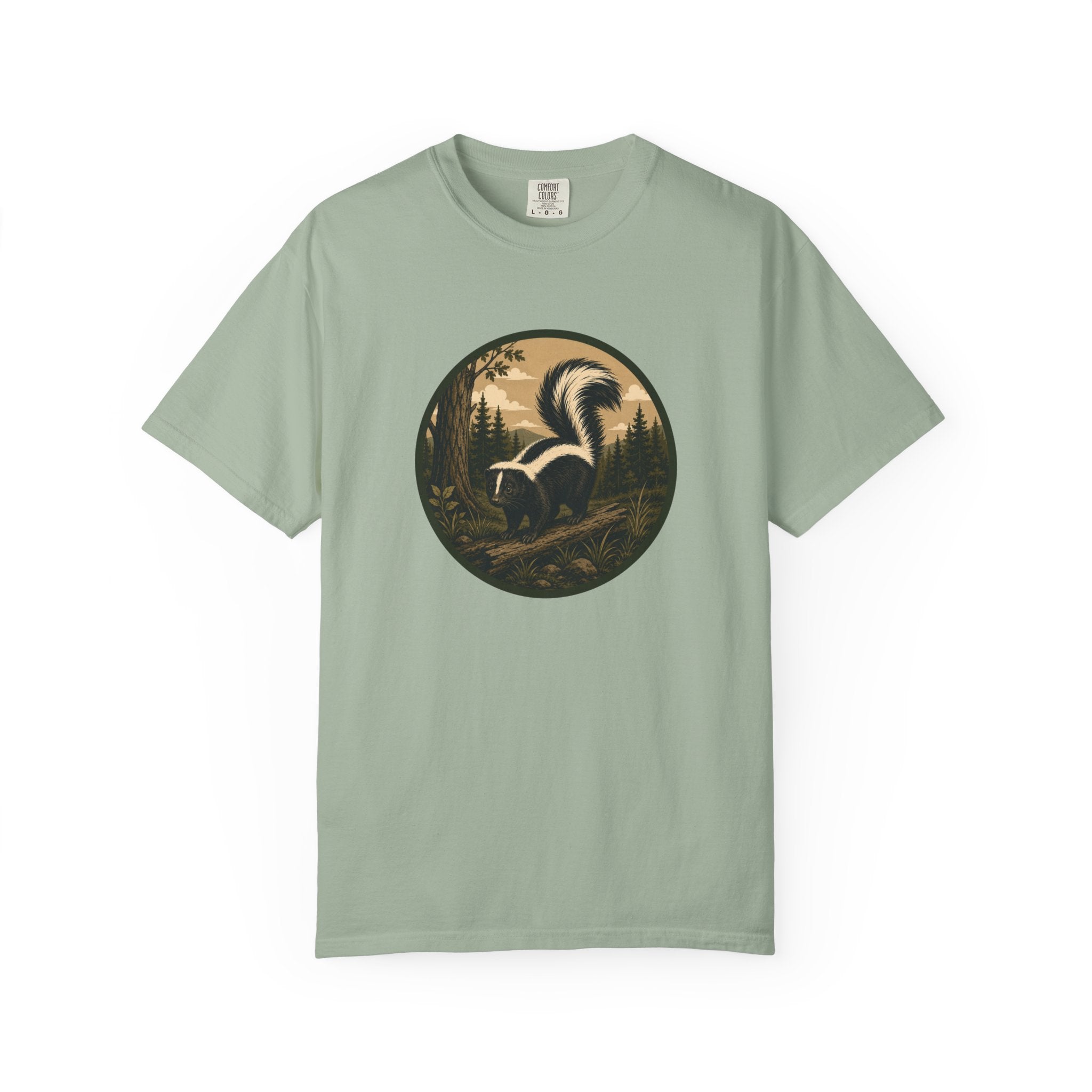 Skunk Forest T-Shirt — Vintage Woodland Wildlife Tee