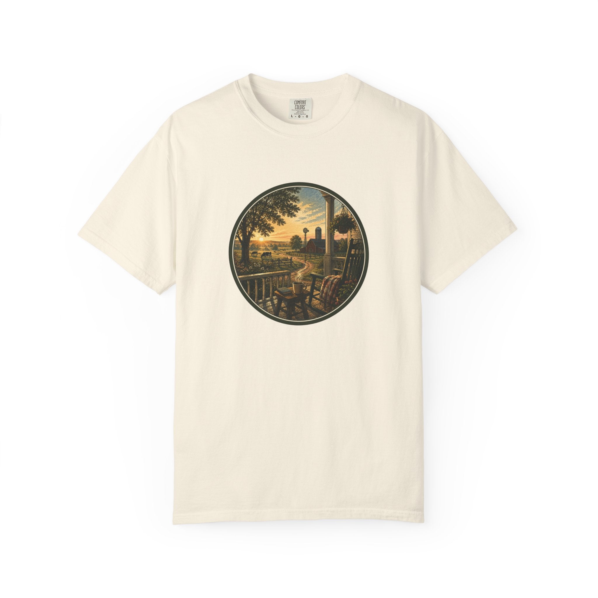 Front Porch Farmland Sunset T-Shirt