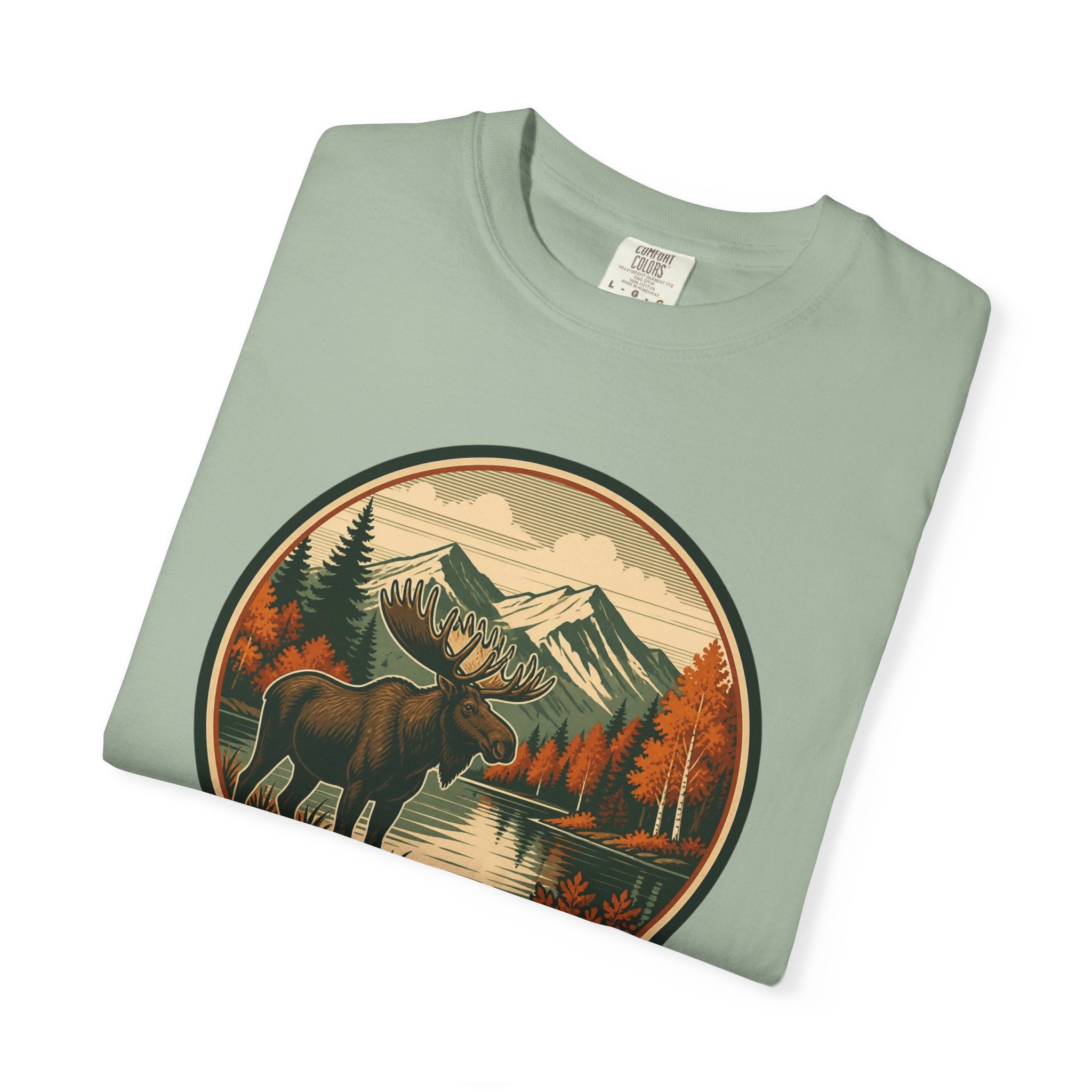 Moose Mountain Scenic T‑Shirt — Vintage Wilderness Camp Tee