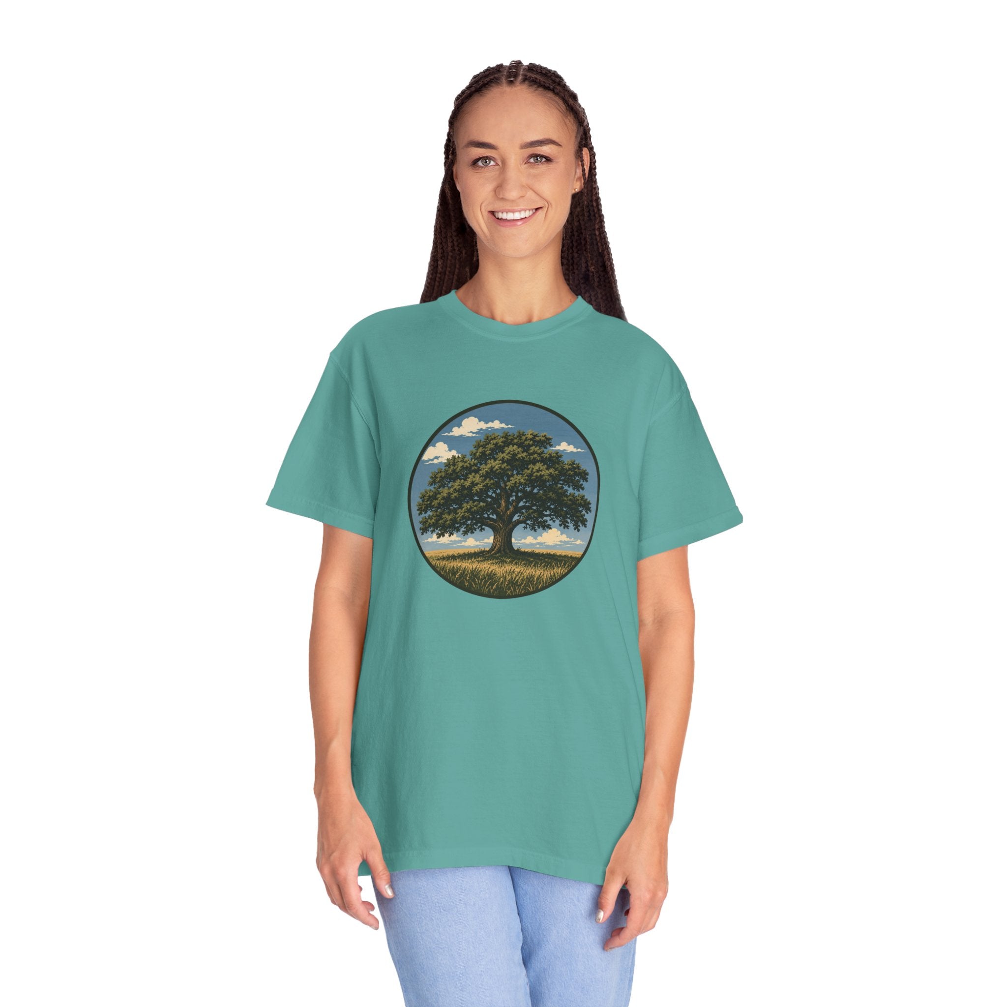 Tree of Life T-Shirt — Vintage Oak Landscape Graphic Tee