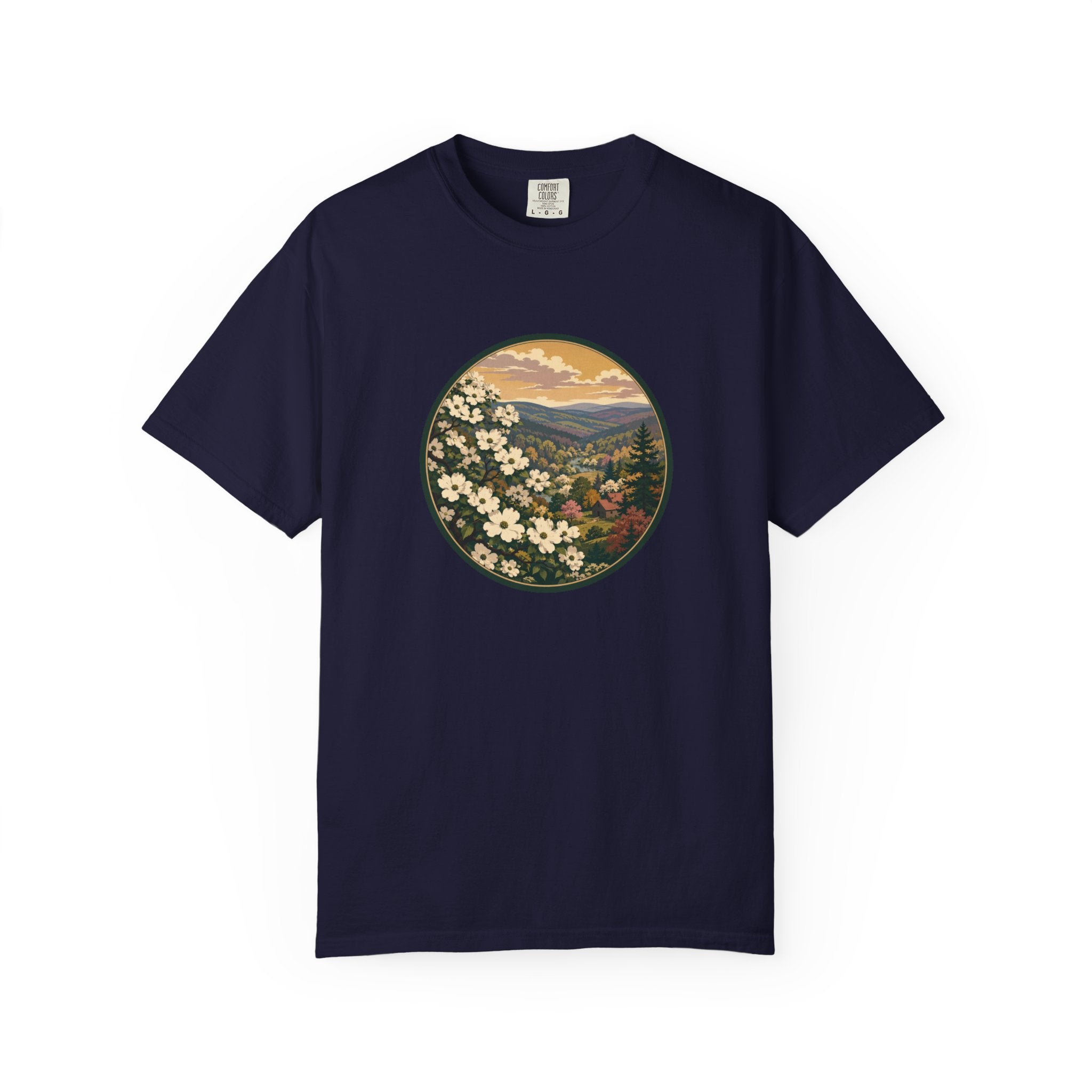 Blue Ridge Blooms T-Shirt — Vintage Wildflower Scenic Tee