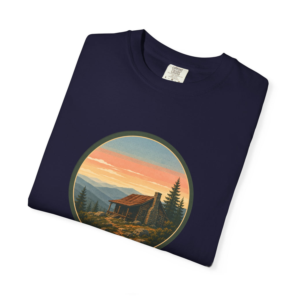 Sunset Cabin Mountain T-Shirt