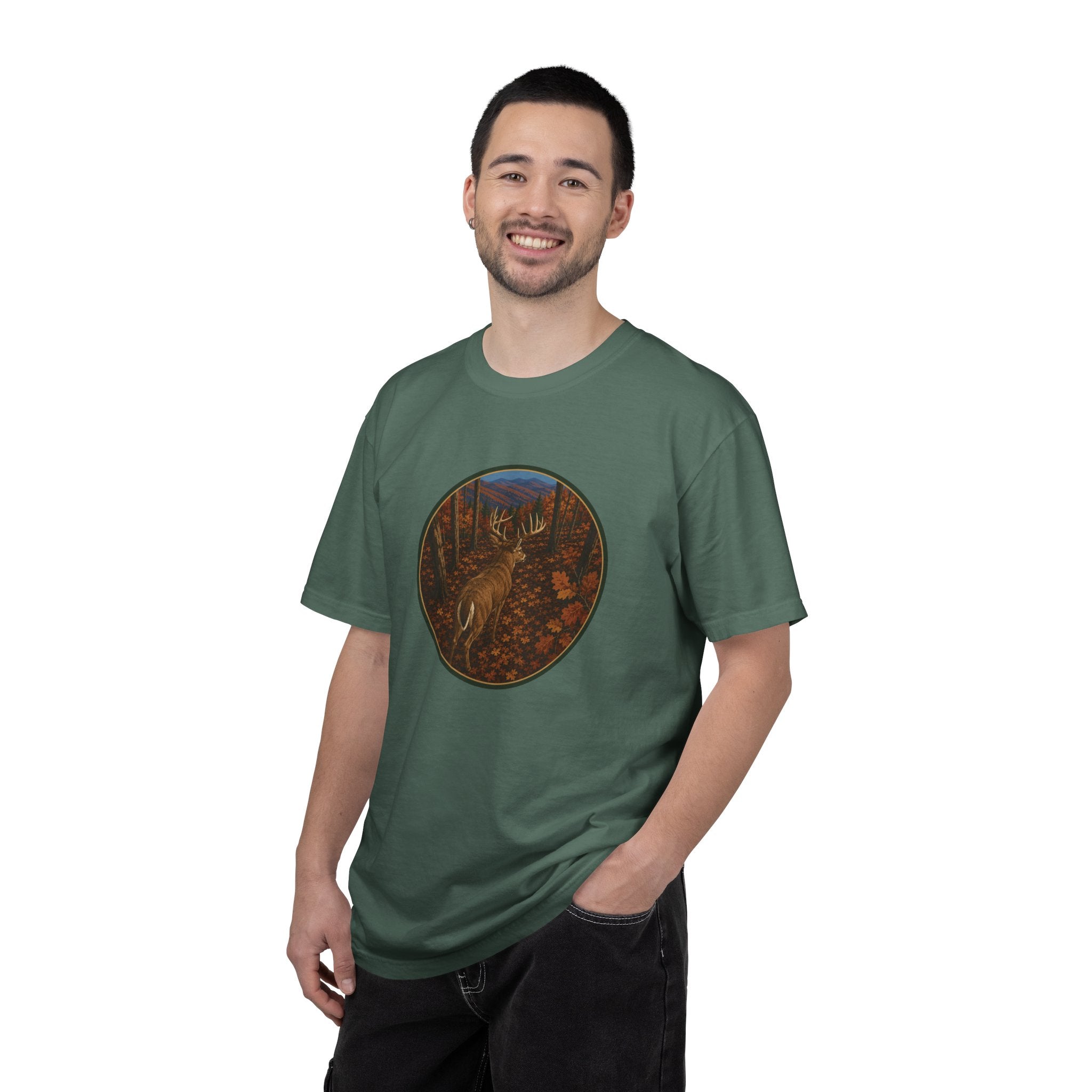 Trophy Whitetail Graphic T-Shirt — Buck in Rut Nature Tee