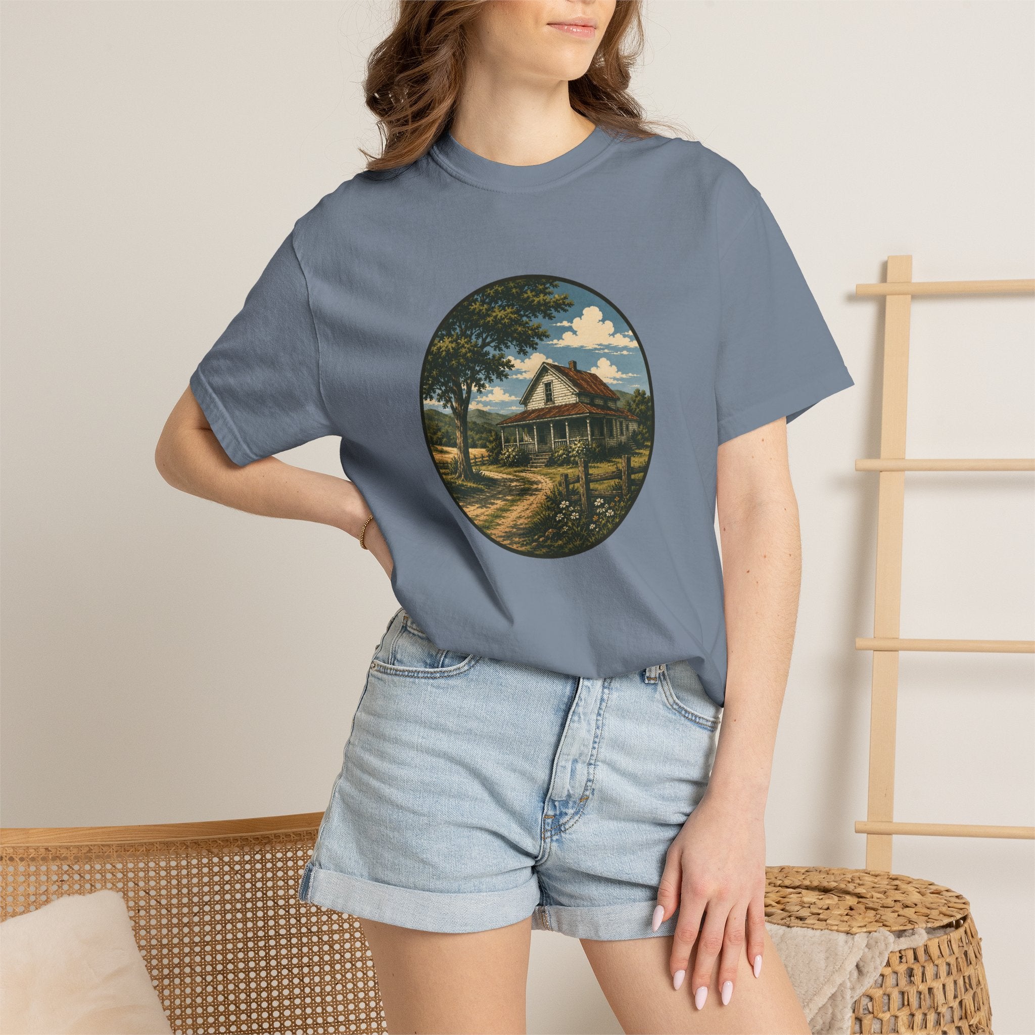 Vintage Country Cottage T-Shirt