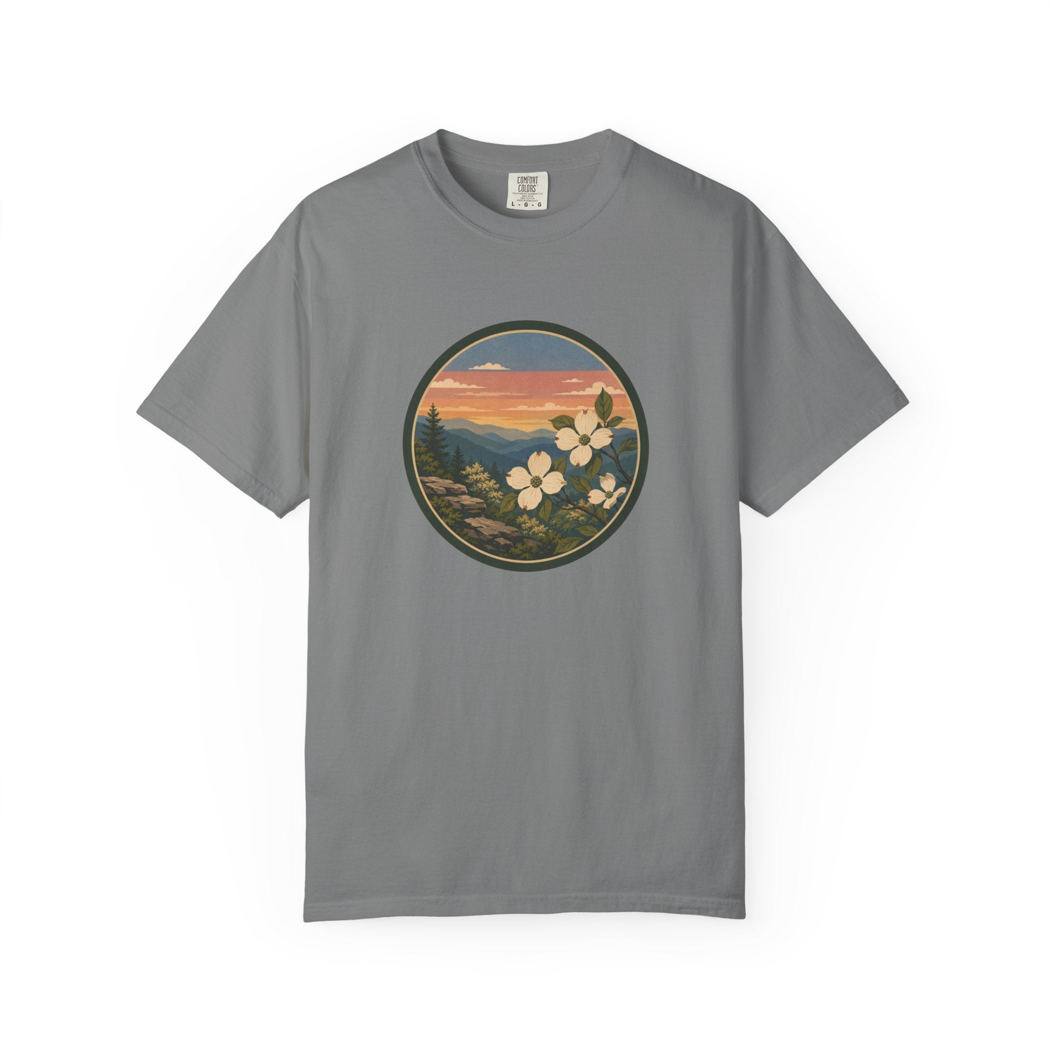 Scenic Dogwood Bloom Sunset T-Shirt