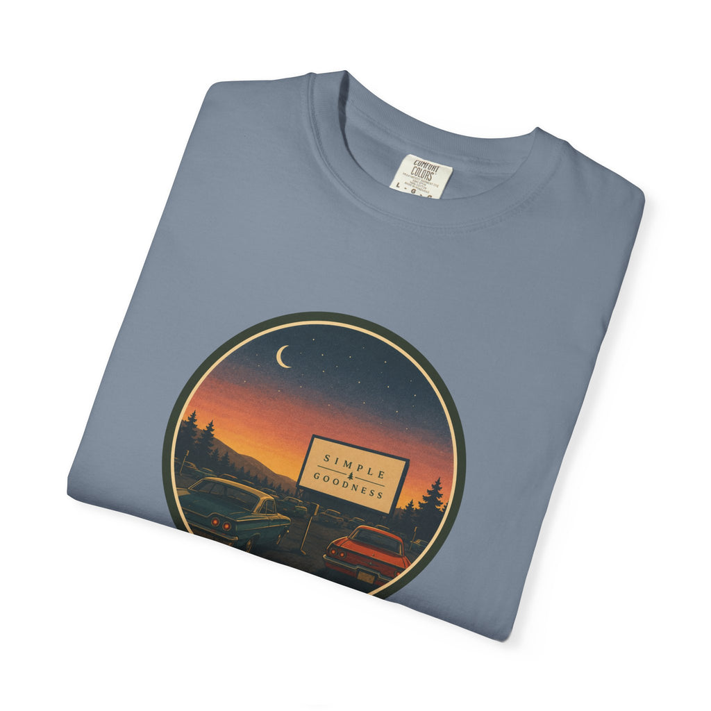Vintage Drive-In Movie T-Shirt — Scenic Retro Outdoors Tee