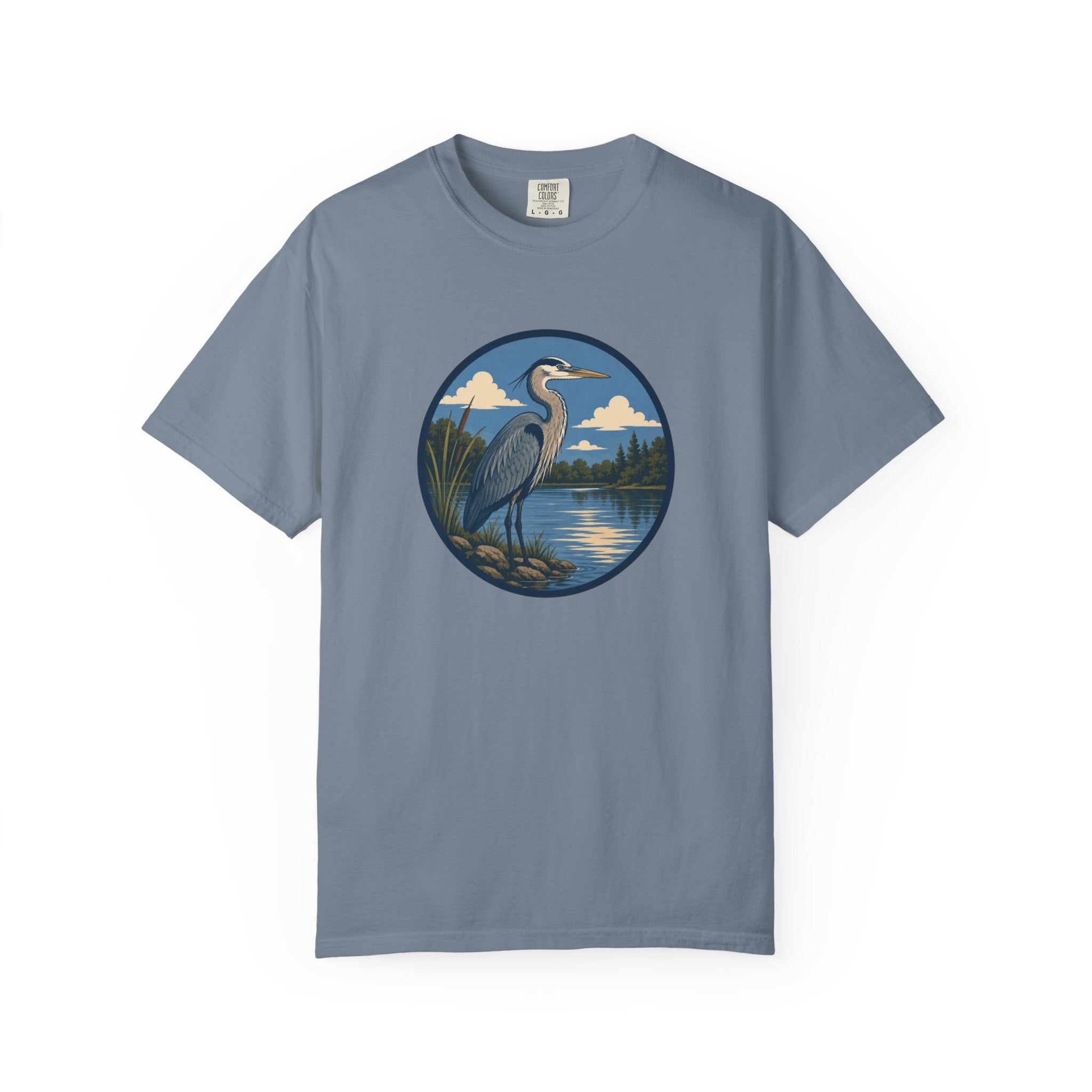 Heron Lake T-Shirt — Scenic Wildlife Nature Tee