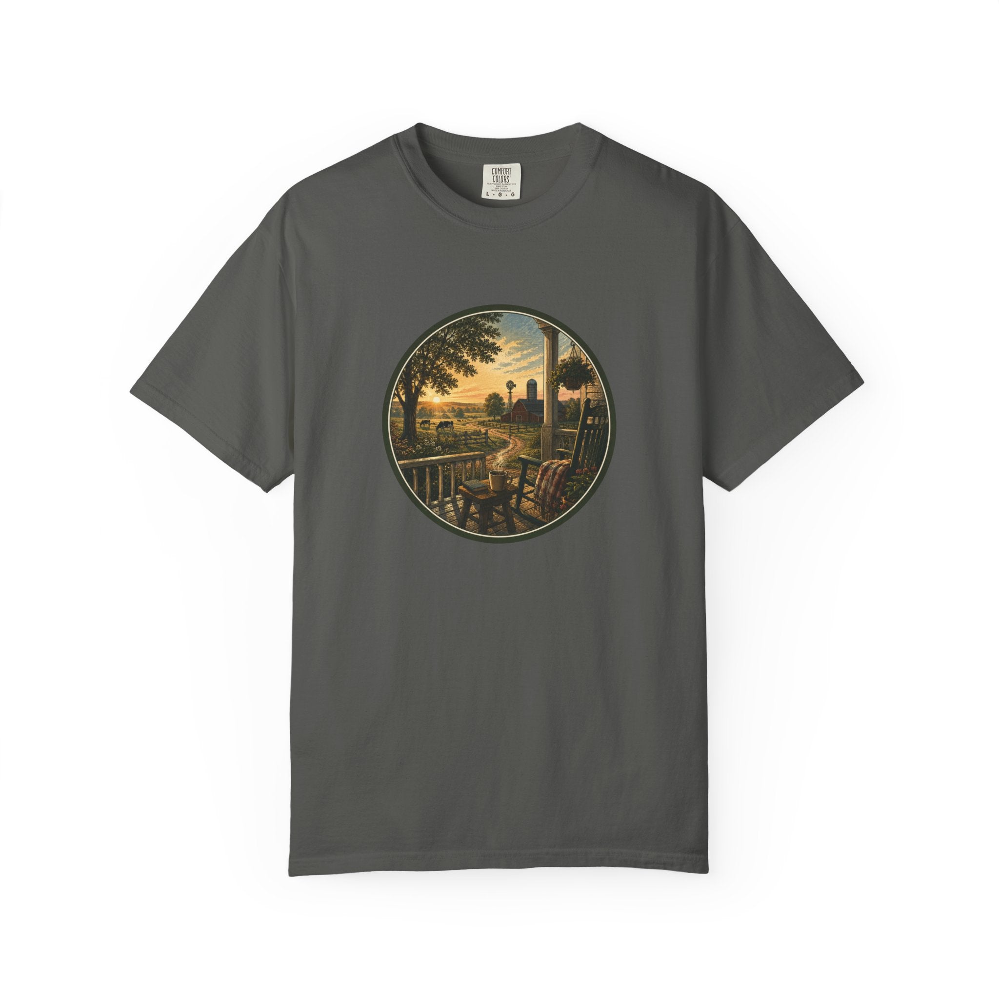 Front Porch Farmland Sunset T-Shirt