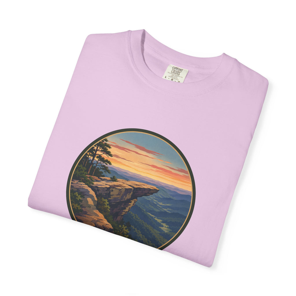 Nature Sunset Cliff T-Shirt - Blue Ridge Mountains Tee