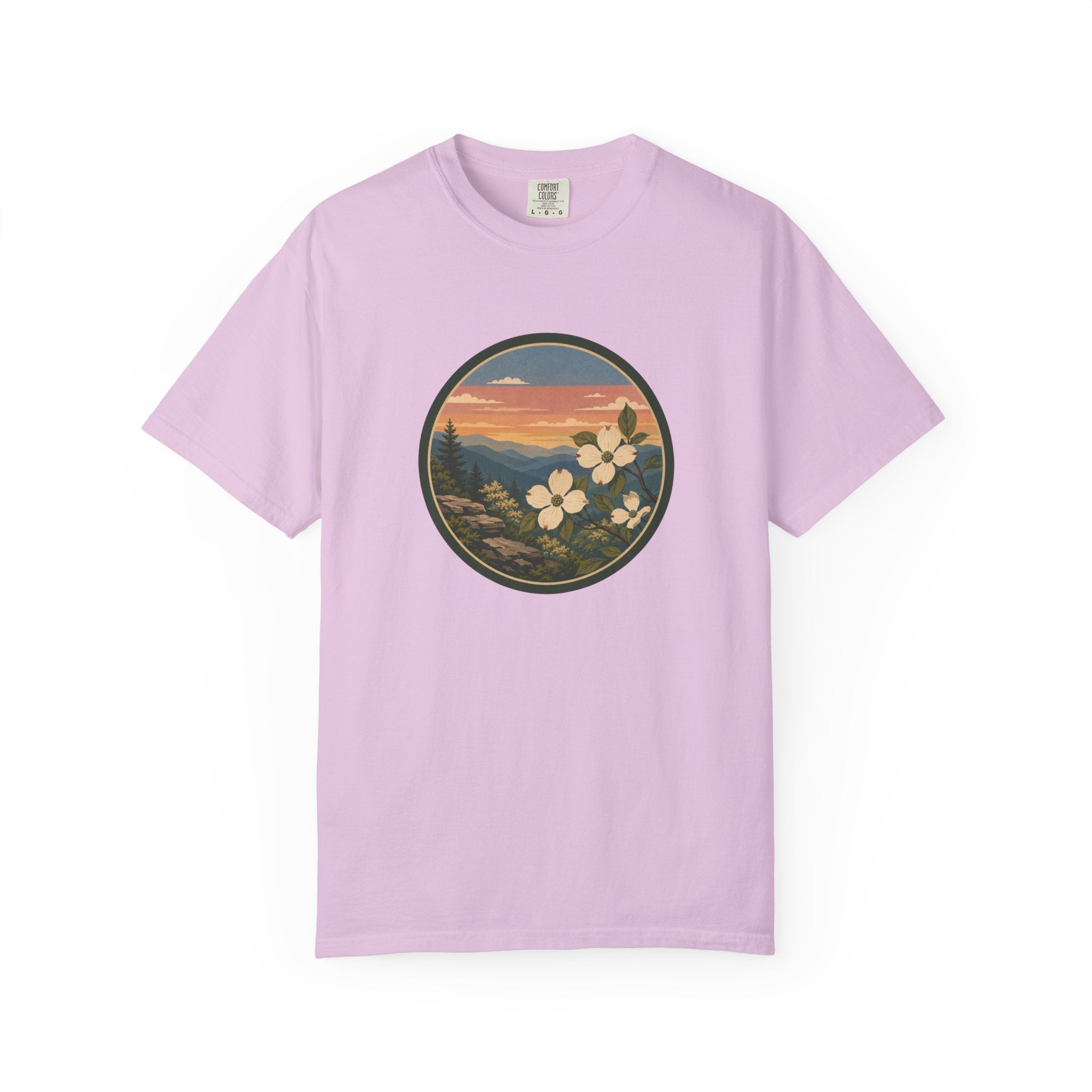 Scenic Dogwood Bloom Sunset T-Shirt