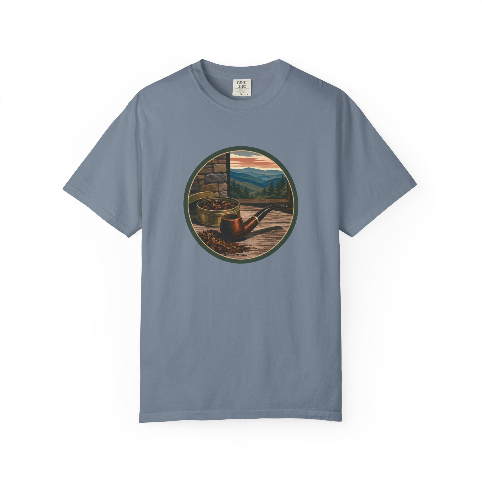 Vintage Tobacco Pipe Circle T-Shirt