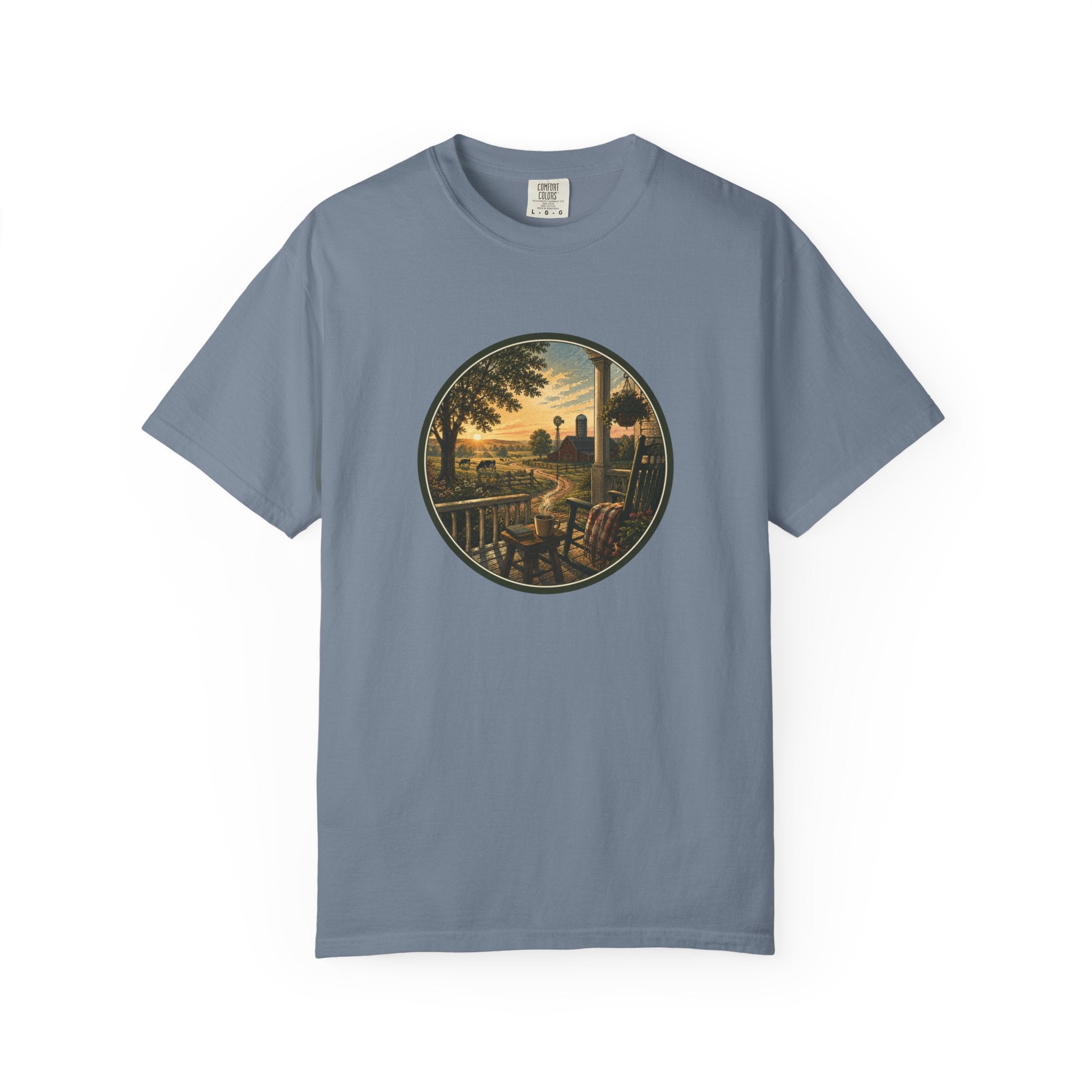 Front Porch Farmland Sunset T-Shirt