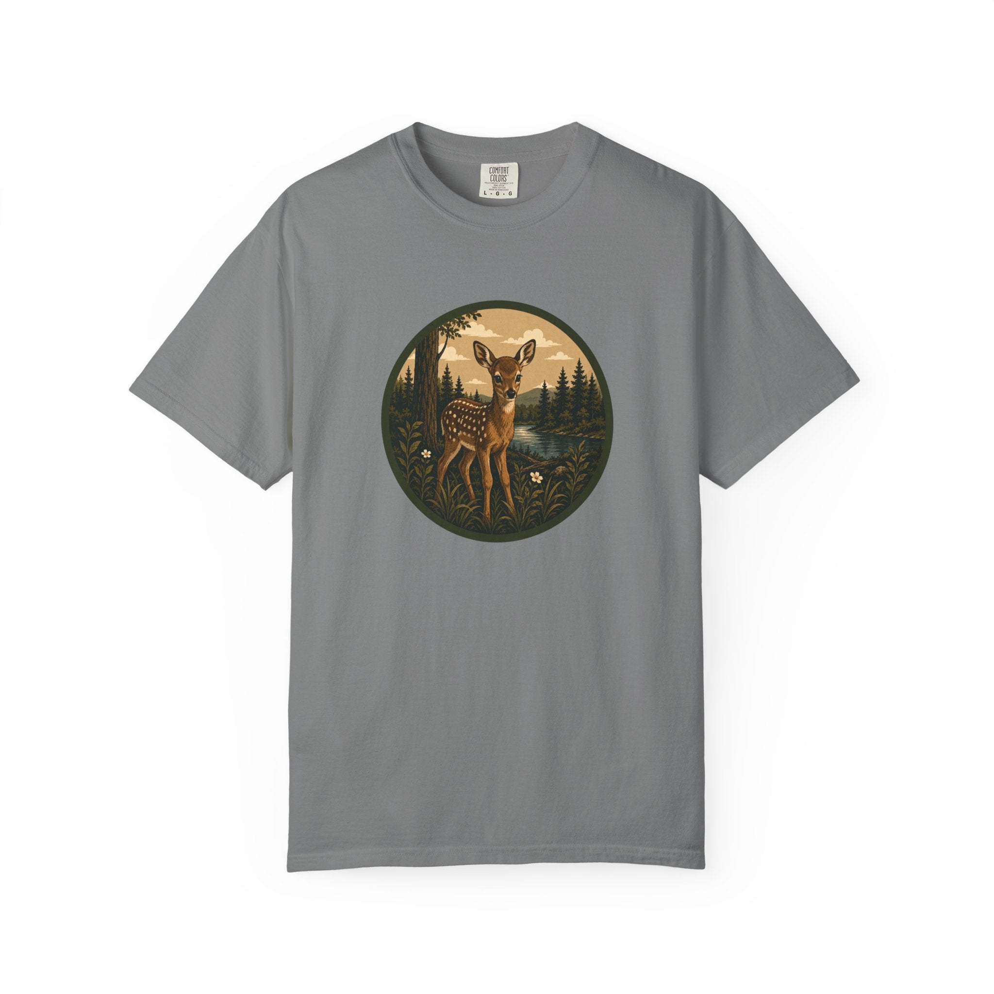 Fawn Forest Tee — Vintage Woodland Deer T-Shirt