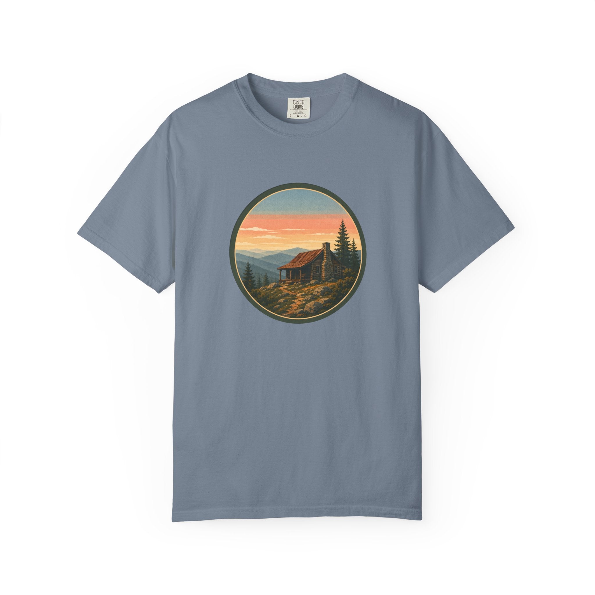 Sunset Cabin Mountain T-Shirt