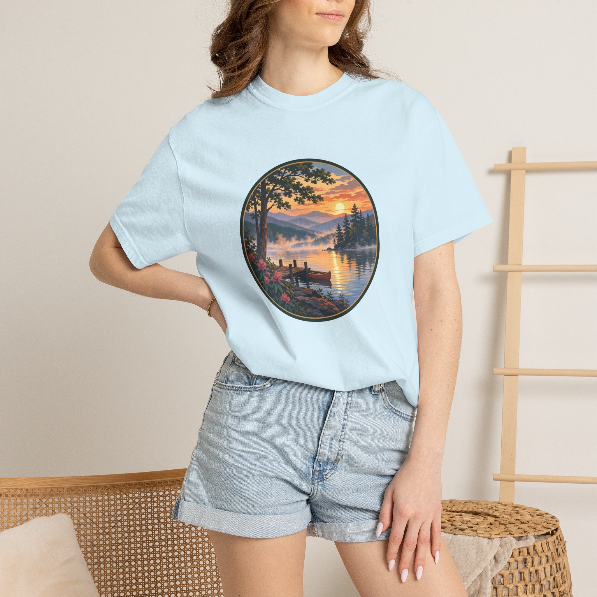 Scenic Lake Sunrise T-Shirt