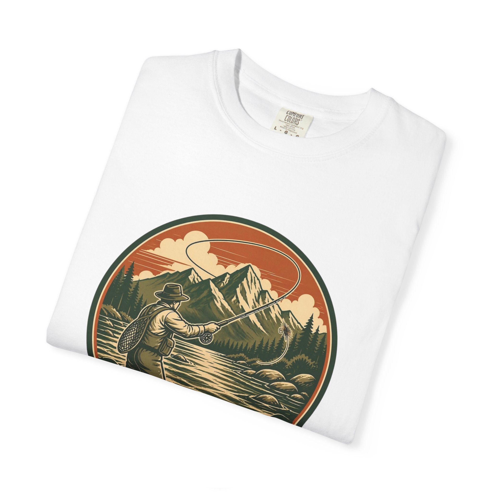 Live to Fish T-Shirt — Vintage Mountain Fly Fishing Graphic Tee