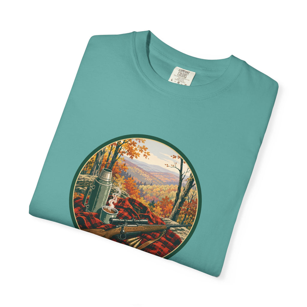 Autumn Hunt Scenic T-Shirt — Vintage Mountain Fall Landscape Tee