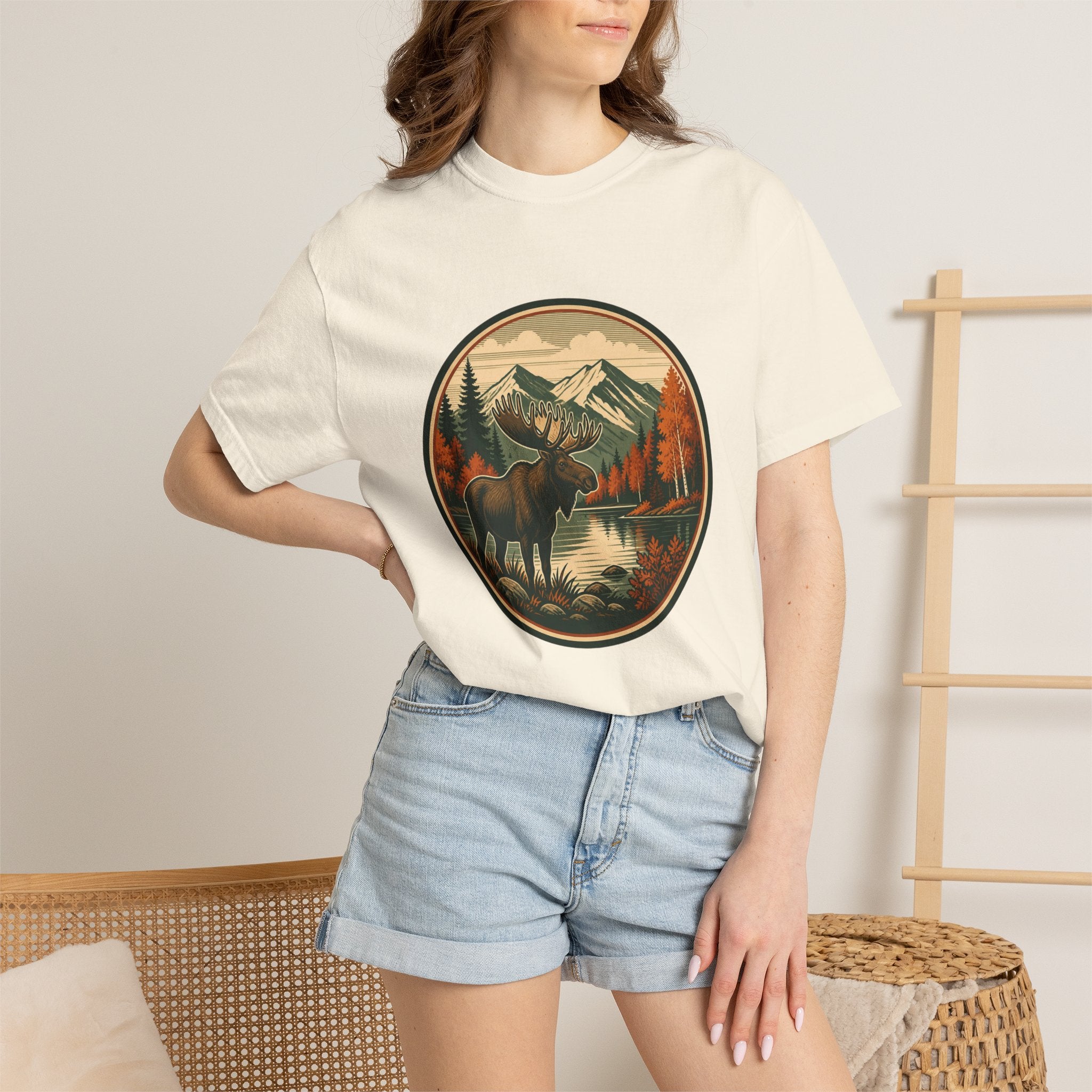 Moose Mountain Scenic T‑Shirt — Vintage Wilderness Camp Tee