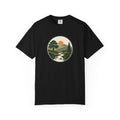 Simple Goodness Badge T-Shirt — Scenic Mountain Sunset River Design
