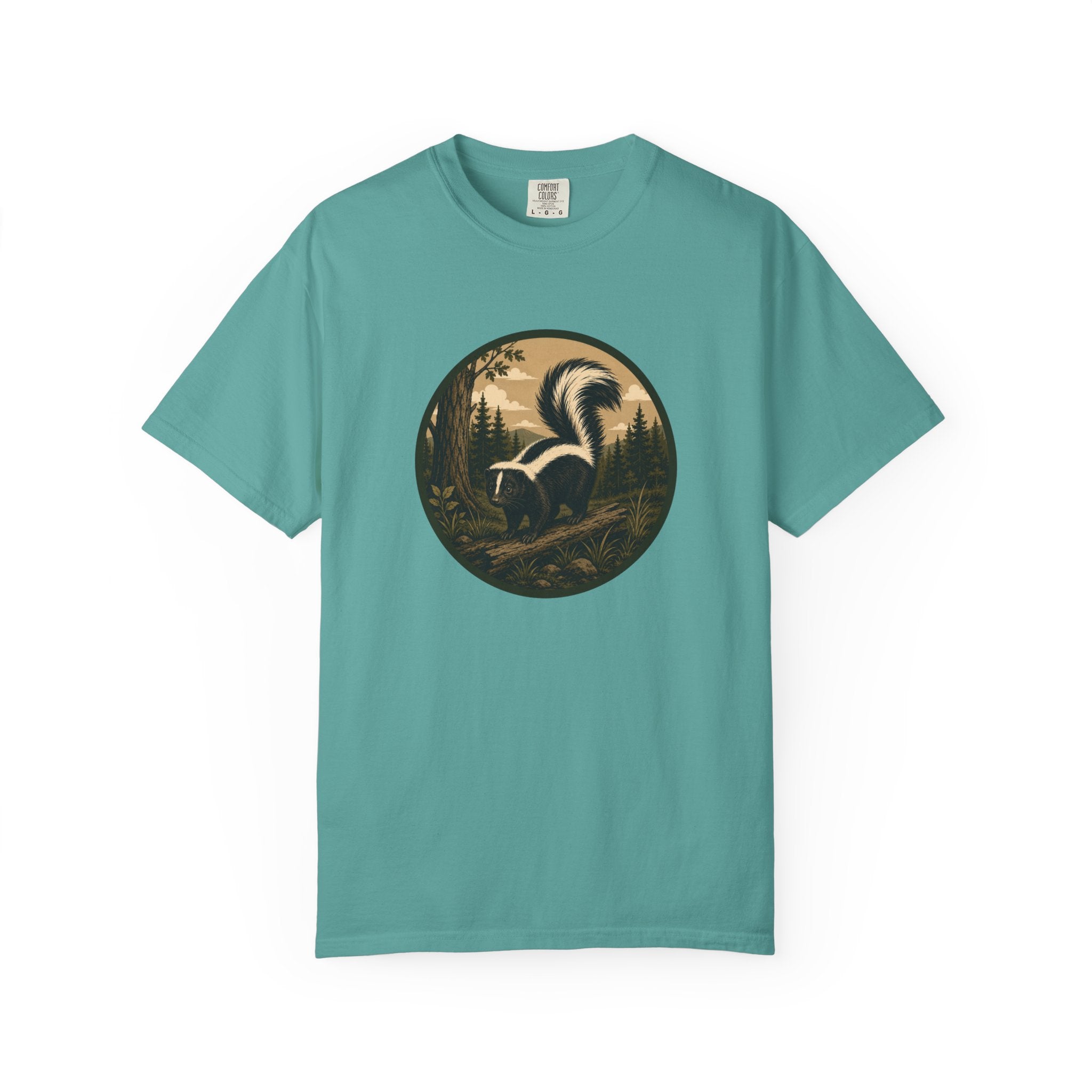 Skunk Forest T-Shirt — Vintage Woodland Wildlife Tee