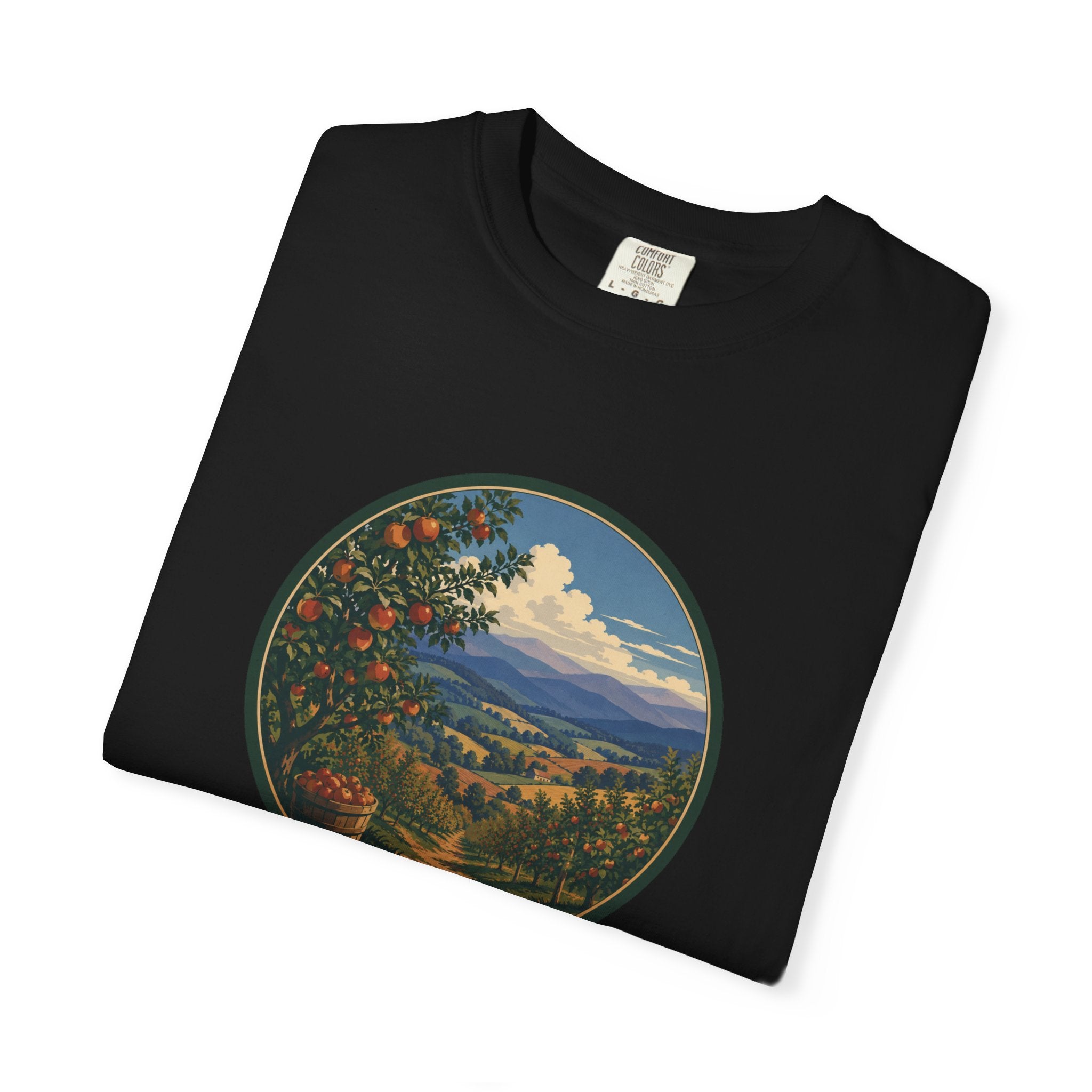 Scenic Apple Orchard Landscape T-Shirt
