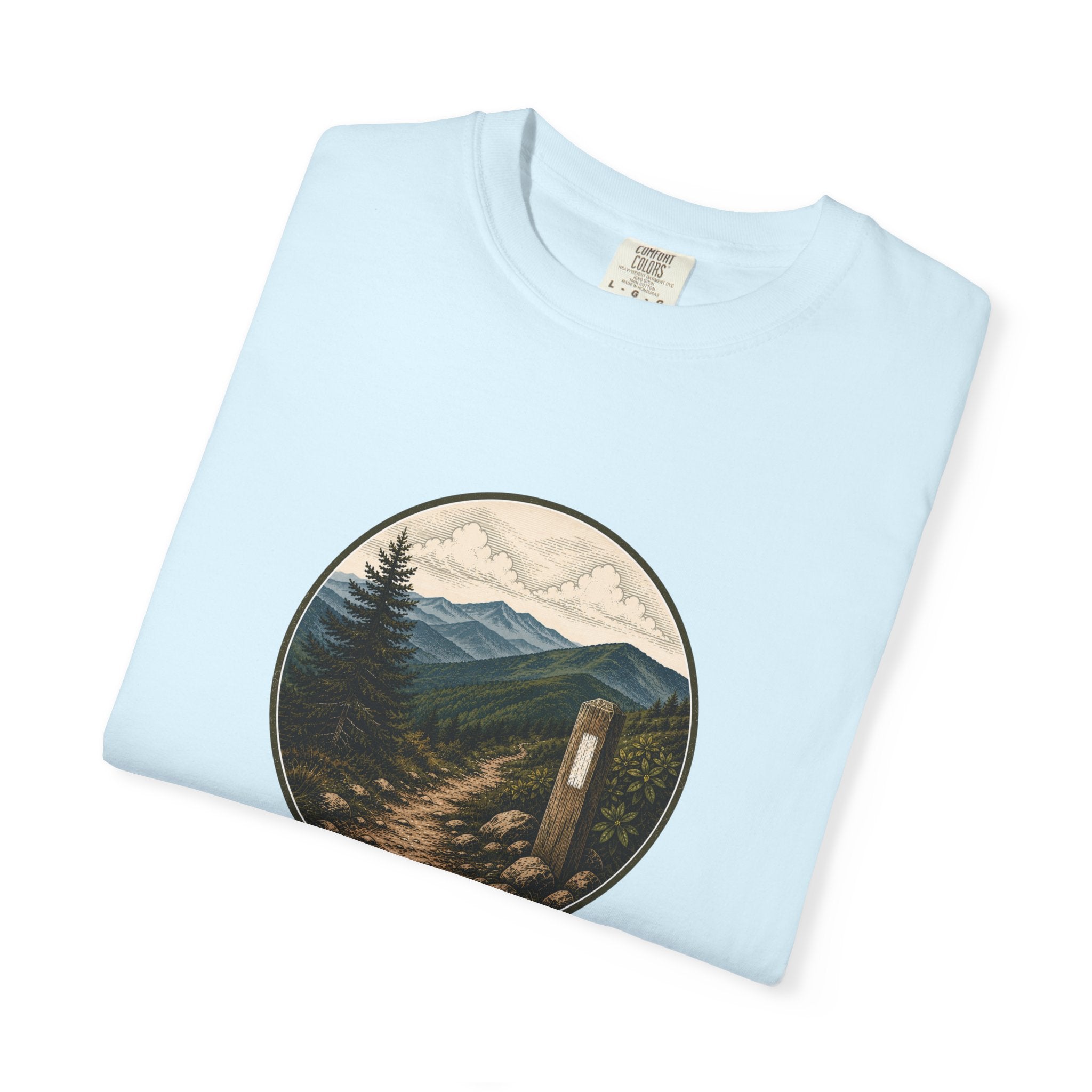 Trailside Scenic T-Shirt — Mountain Path Graphic