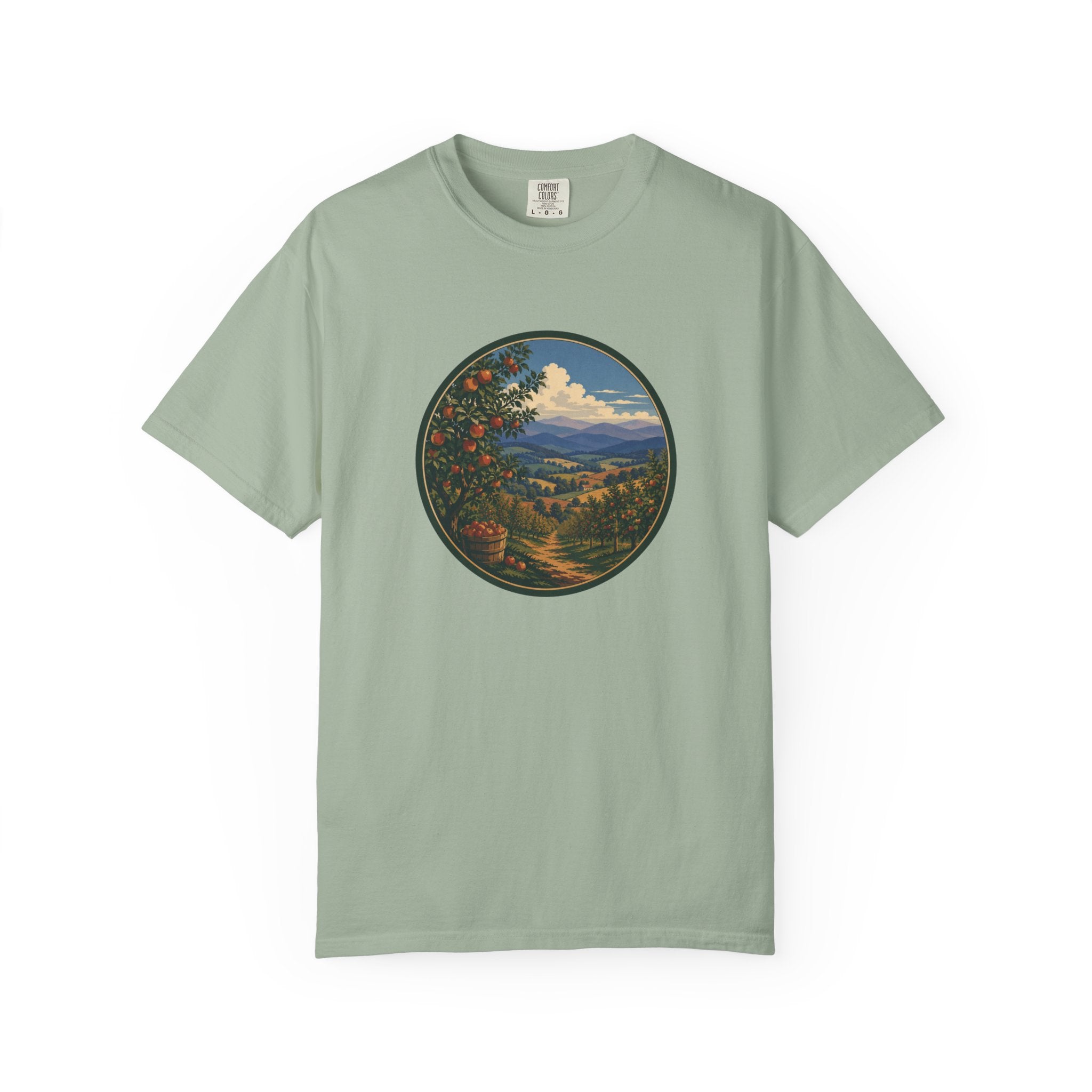 Scenic Apple Orchard Landscape T-Shirt