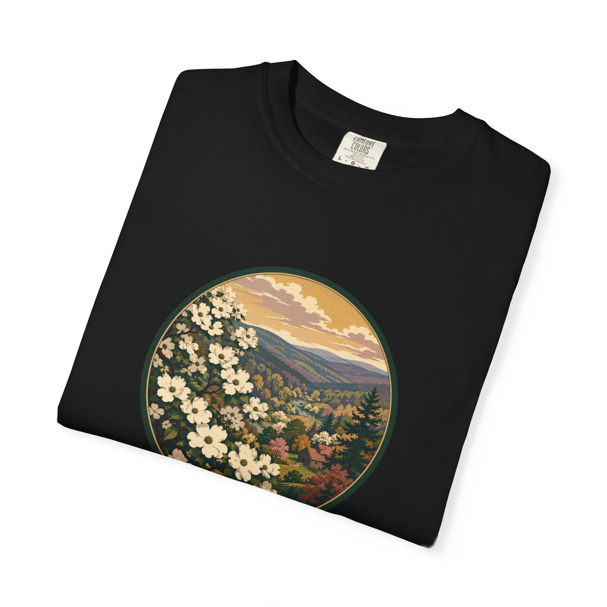 Blue Ridge Blooms T-Shirt — Vintage Wildflower Scenic Tee