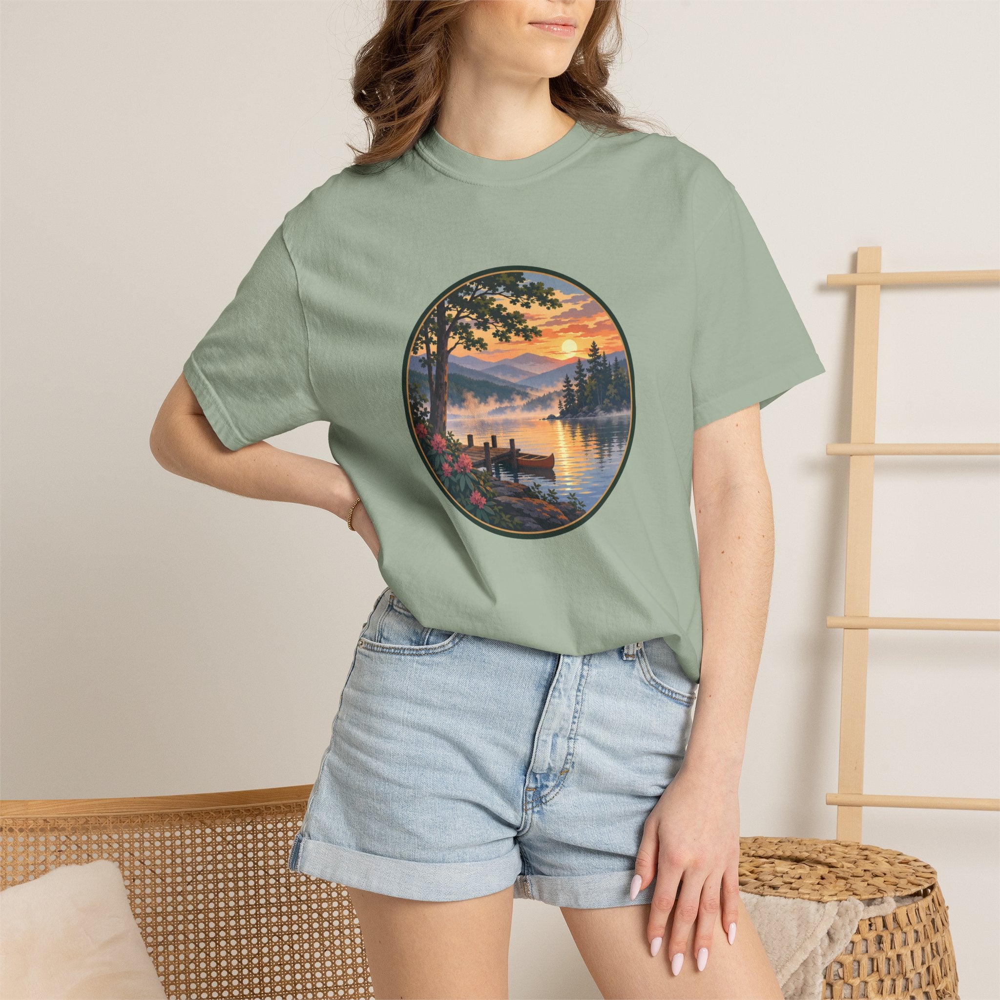 Scenic Lake Sunrise T-Shirt