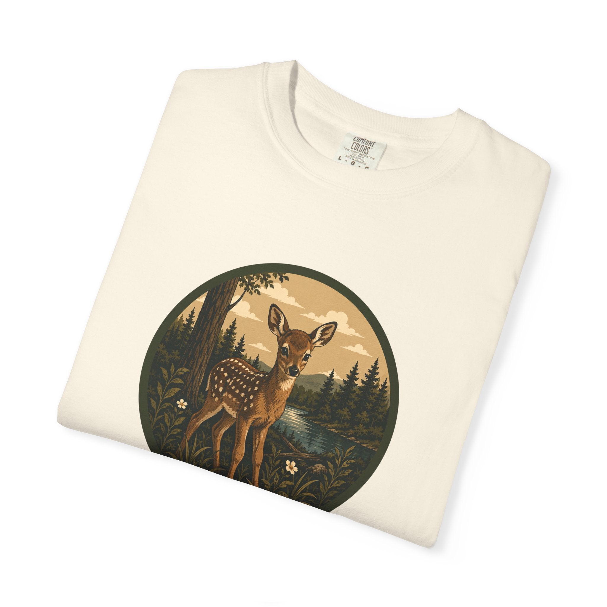 Fawn Forest Tee — Vintage Woodland Deer T-Shirt
