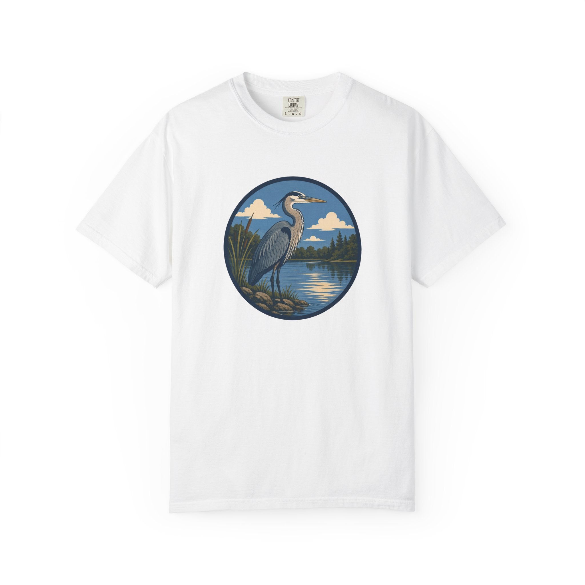 Heron Lake T-Shirt — Scenic Wildlife Nature Tee