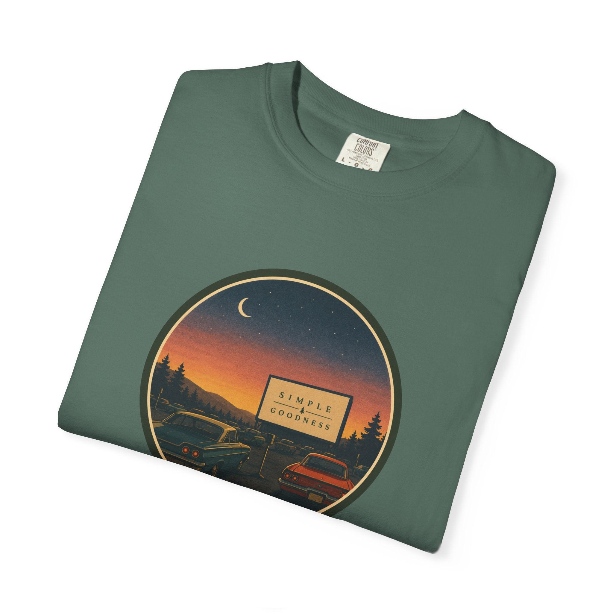 Vintage Drive-In Movie T-Shirt — Scenic Retro Outdoors Tee