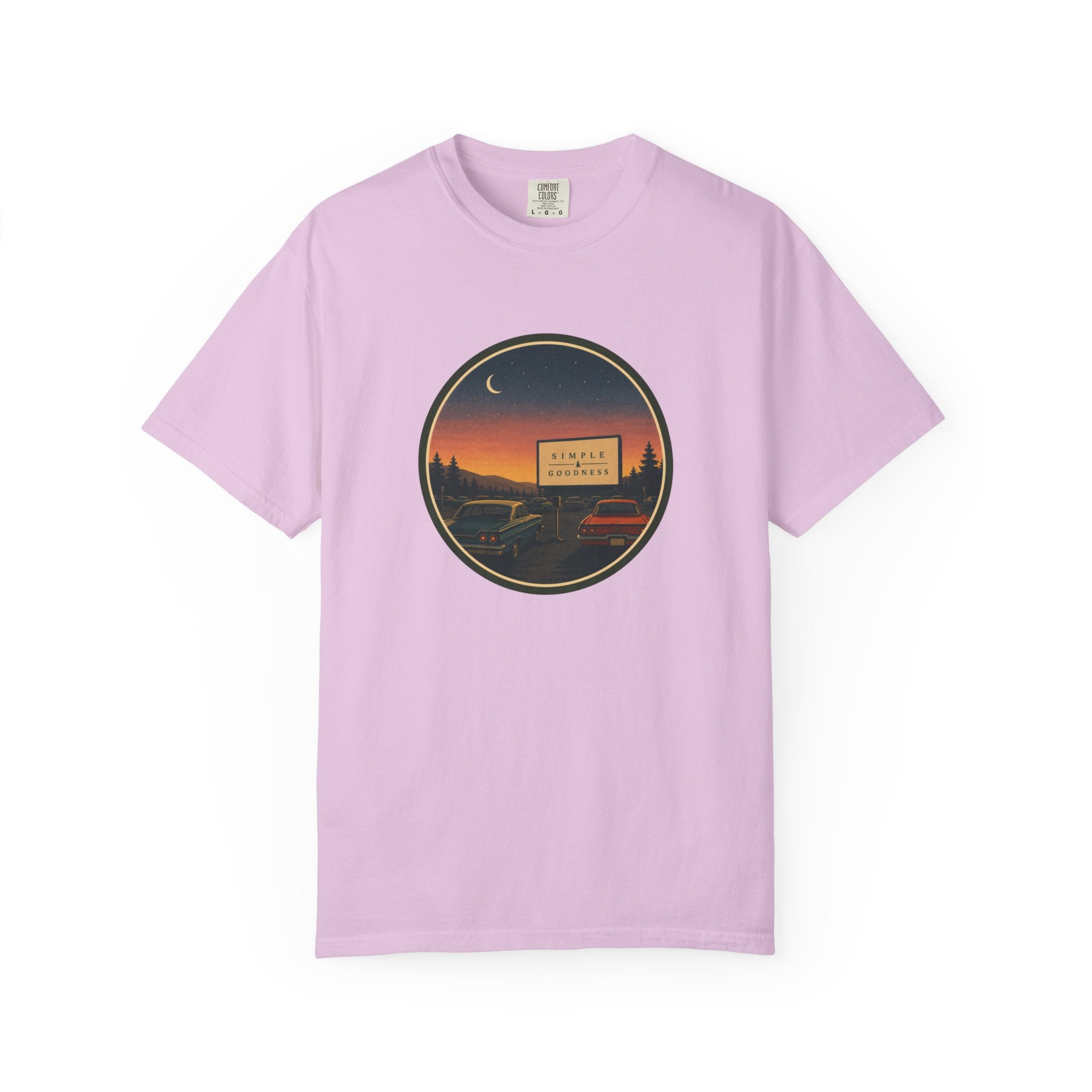 Vintage Drive-In Movie T-Shirt — Scenic Retro Outdoors Tee
