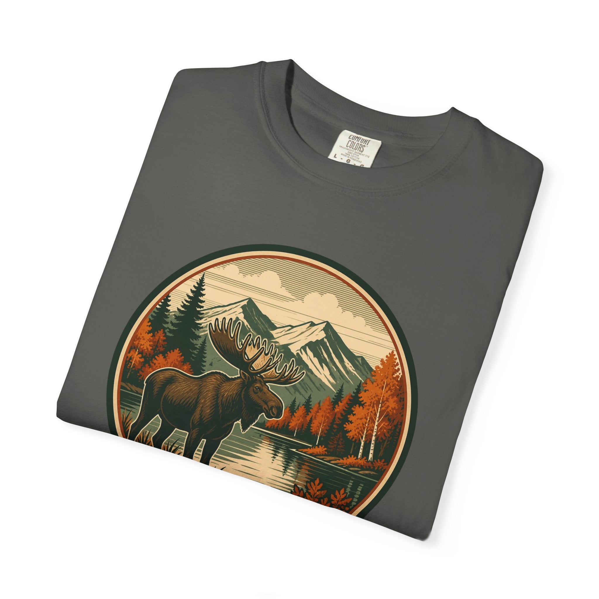 Moose Mountain Scenic T‑Shirt — Vintage Wilderness Camp Tee