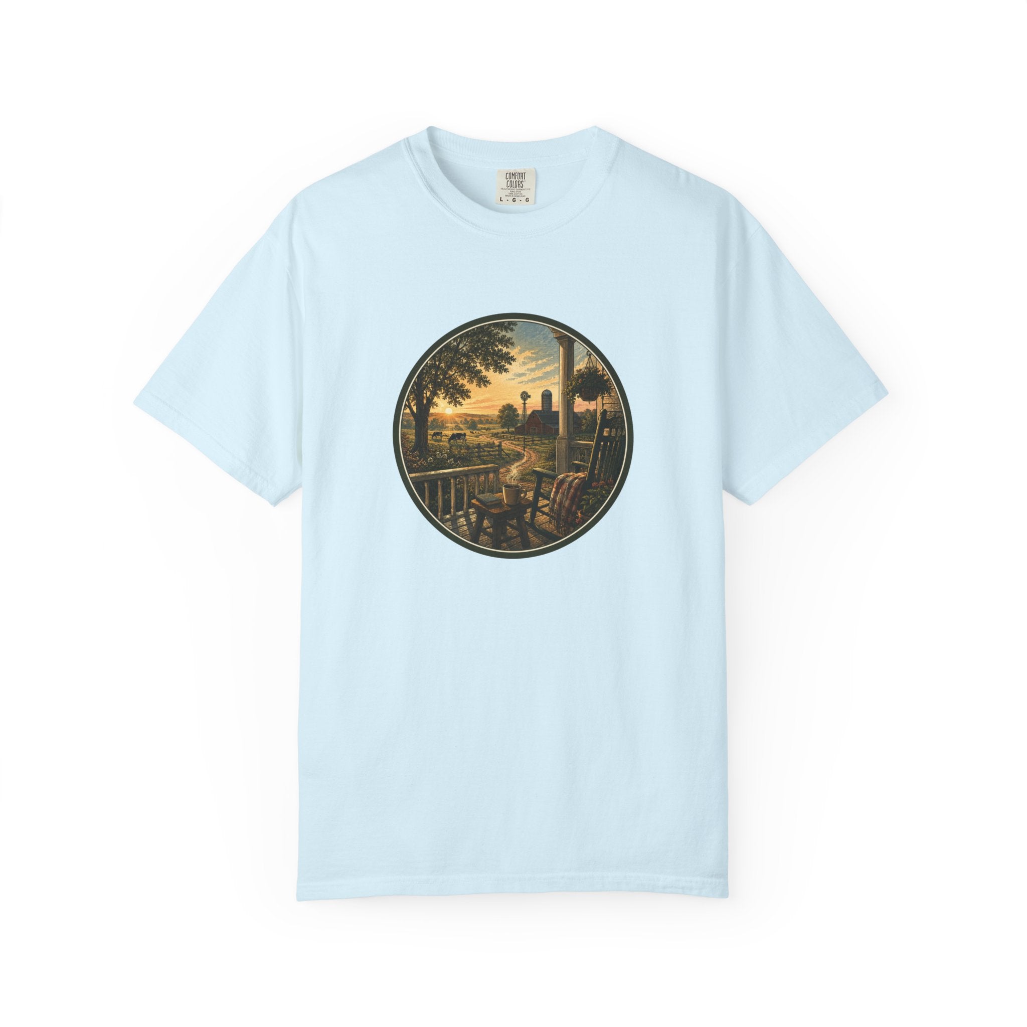Front Porch Farmland Sunset T-Shirt