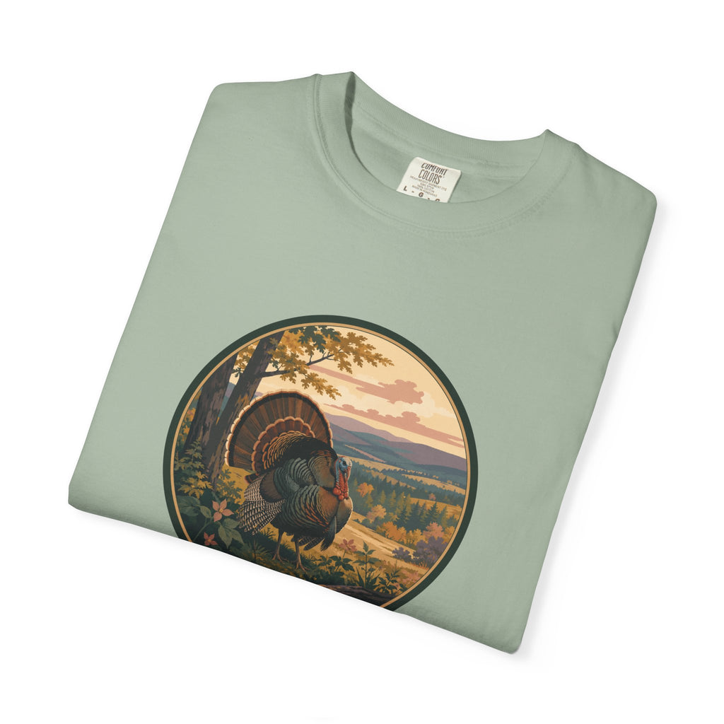 Fall Turkey T-Shirt — Vintage Wildlife Hunting Scene Tee