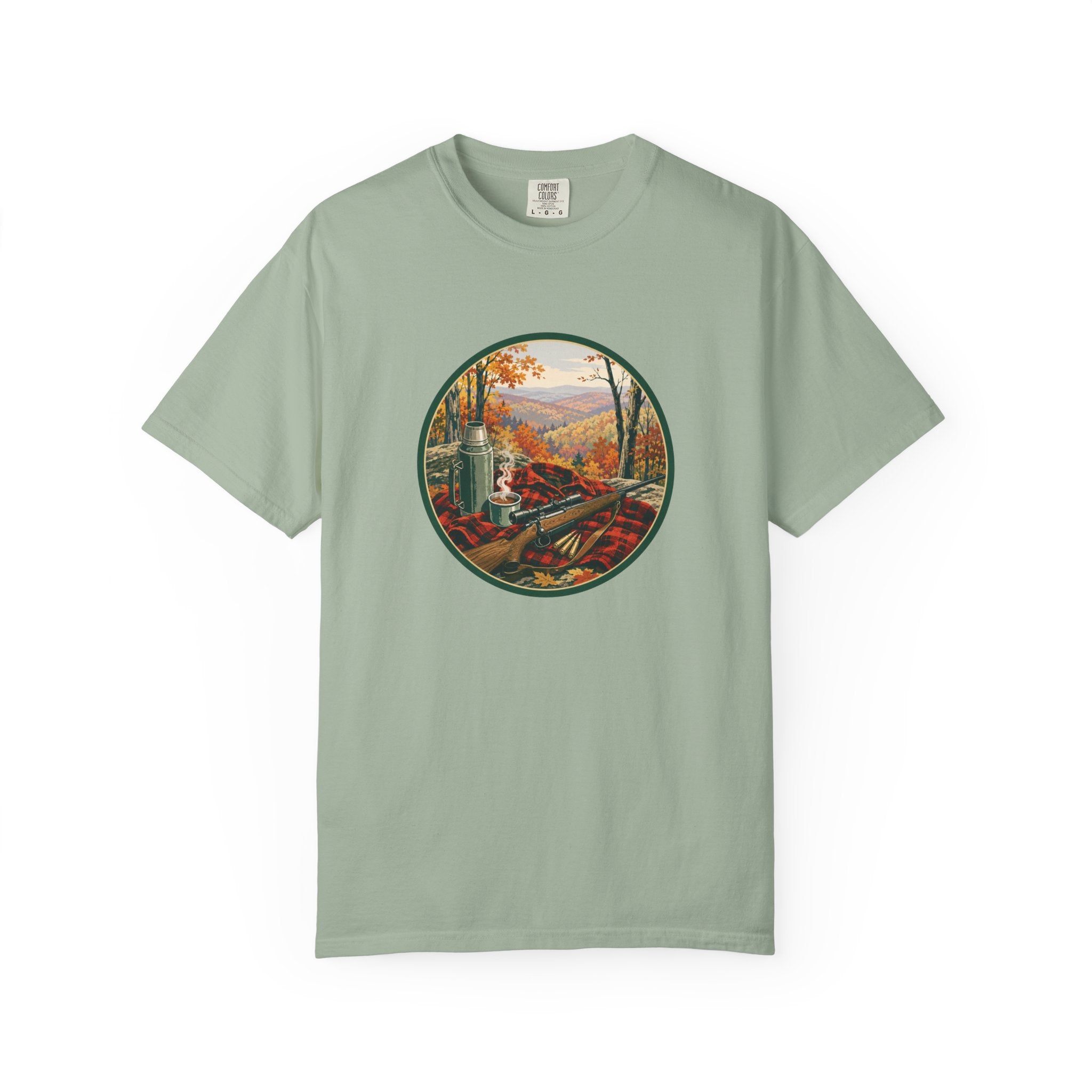 Autumn Hunt Scenic T-Shirt — Vintage Mountain Fall Landscape Tee