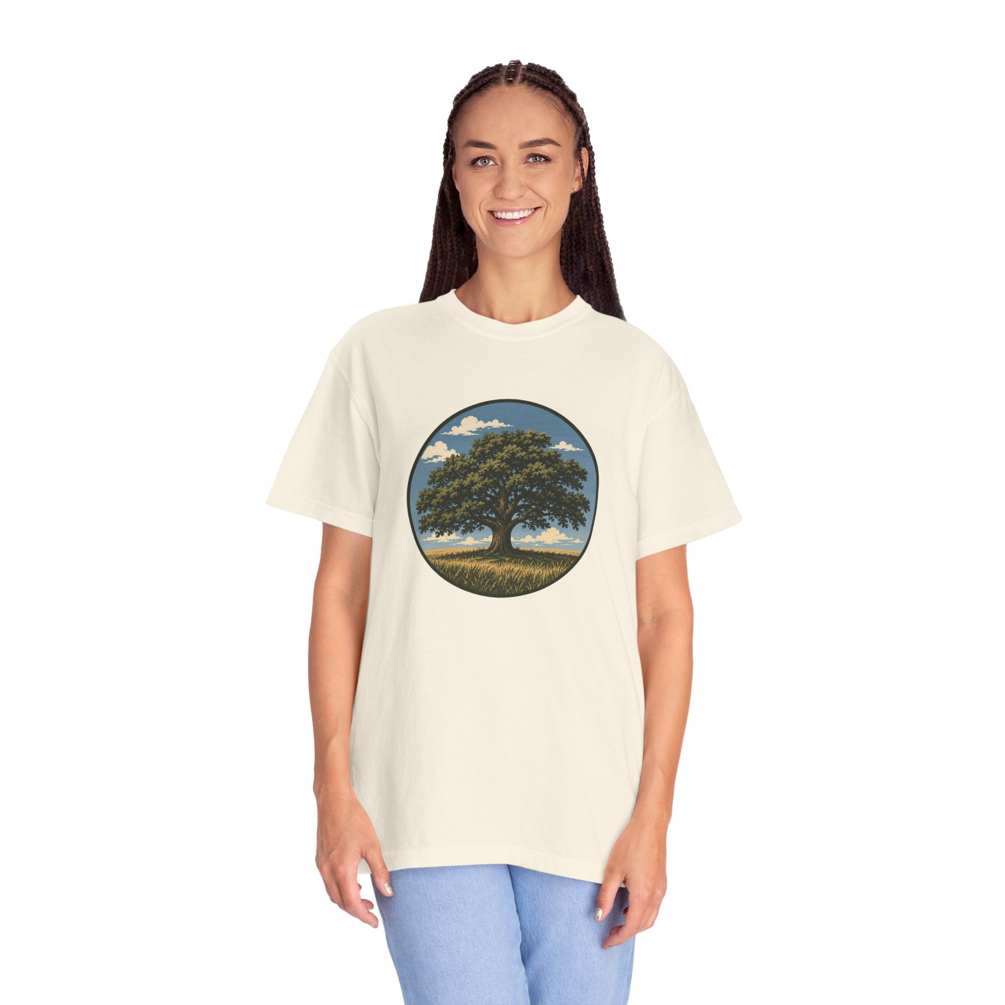 Tree of Life T-Shirt — Vintage Oak Landscape Graphic Tee