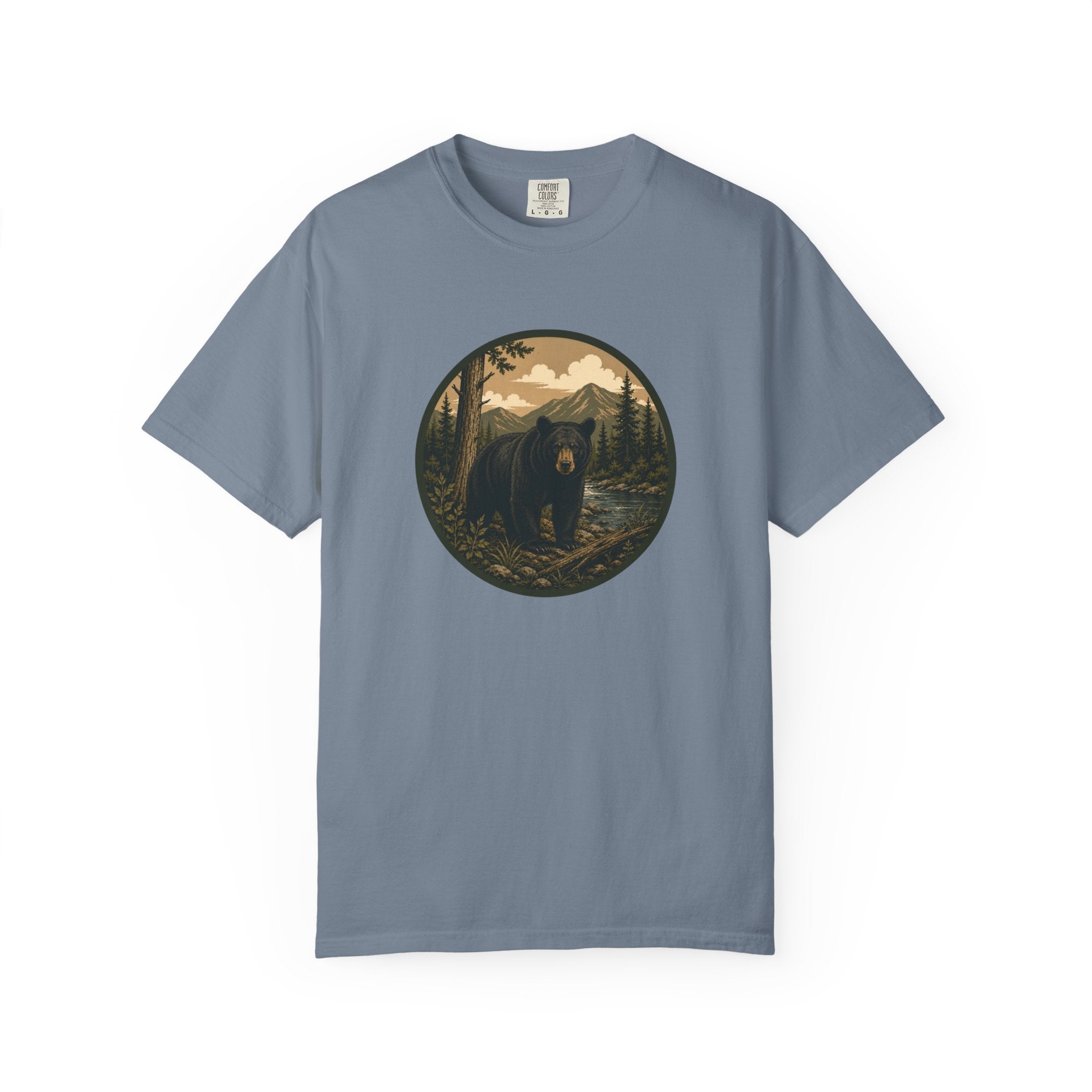 Bear Forest Graphic T-Shirt — Vintage Mountain Wilderness Tee