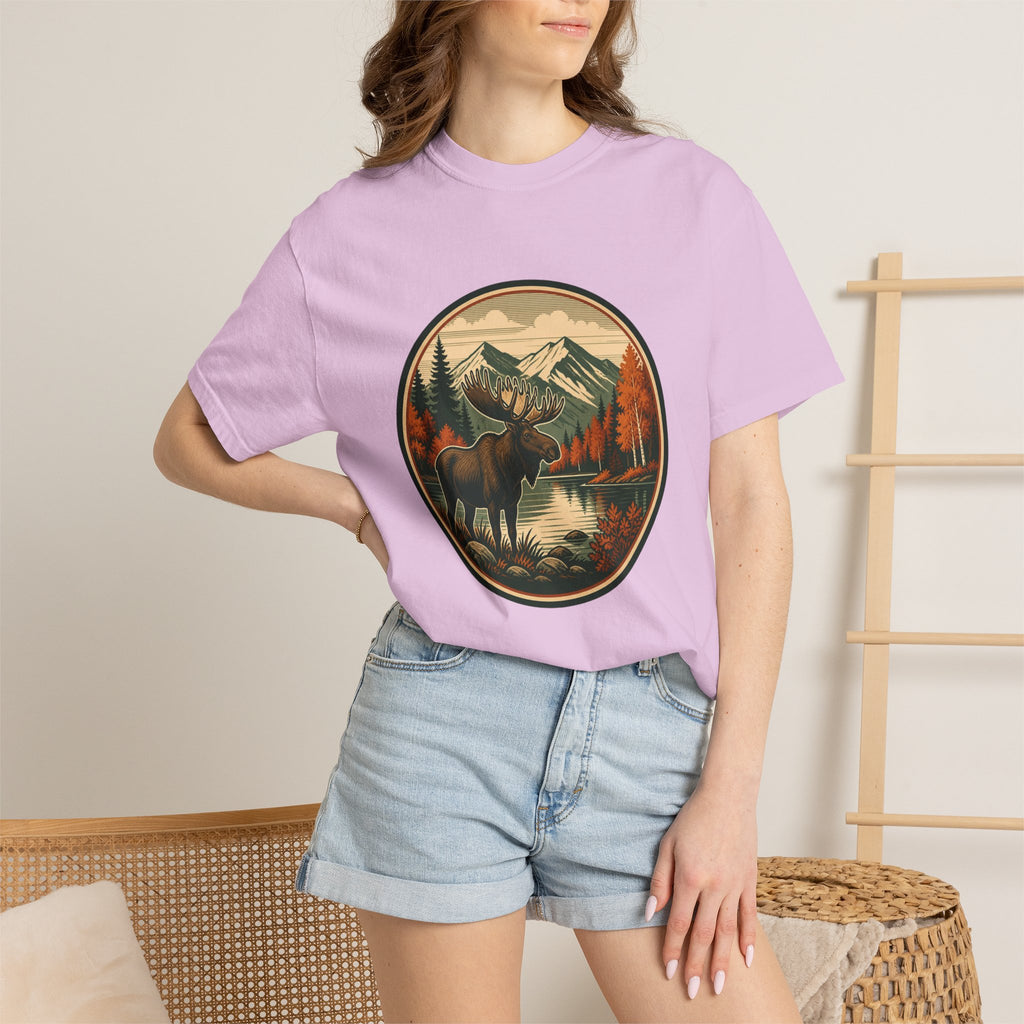 Moose Mountain Scenic T‑Shirt — Vintage Wilderness Camp Tee