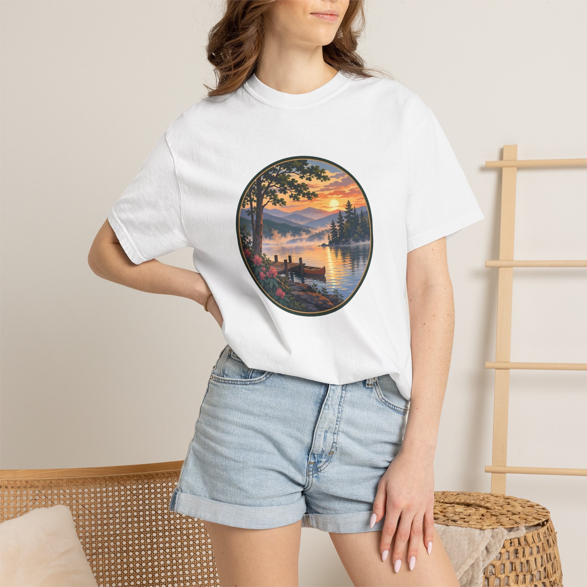 Scenic Lake Sunrise T-Shirt