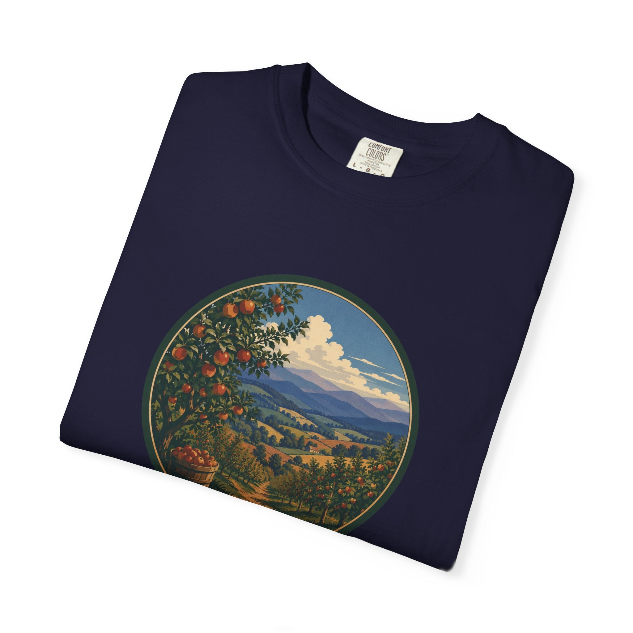 Scenic Apple Orchard Landscape T-Shirt