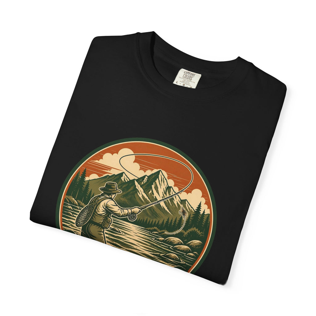 Live to Fish T-Shirt — Vintage Mountain Fly Fishing Graphic Tee