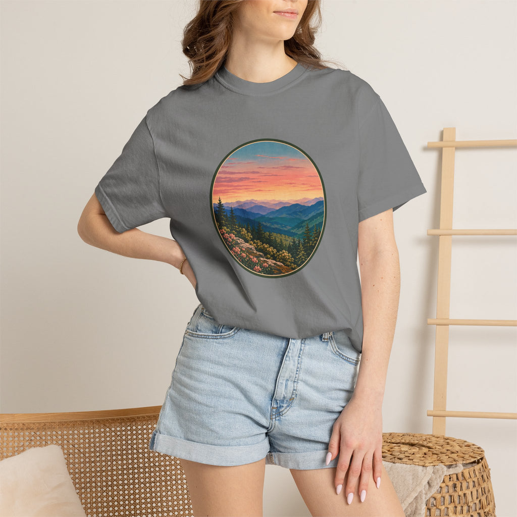 Sunset Mountain Landscape T-Shirt