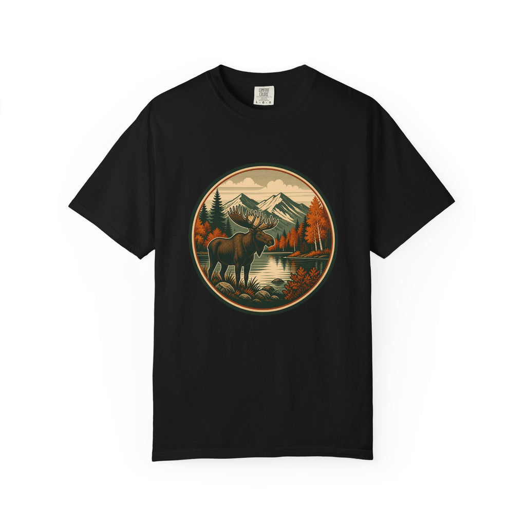 Moose Mountain Scenic T‑Shirt — Vintage Wilderness Camp Tee