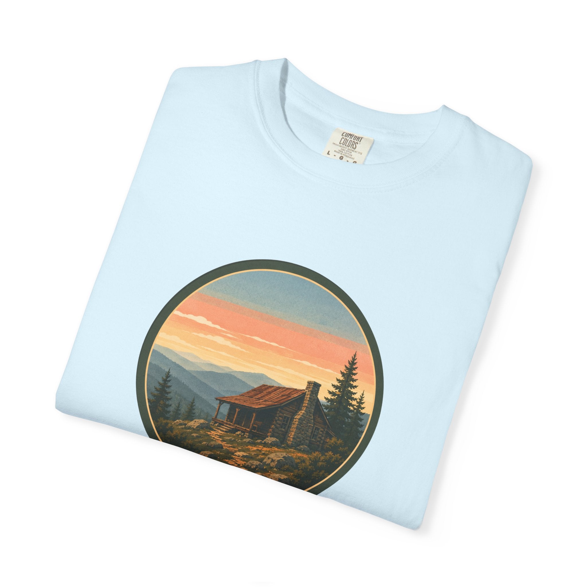 Sunset Cabin Mountain T-Shirt